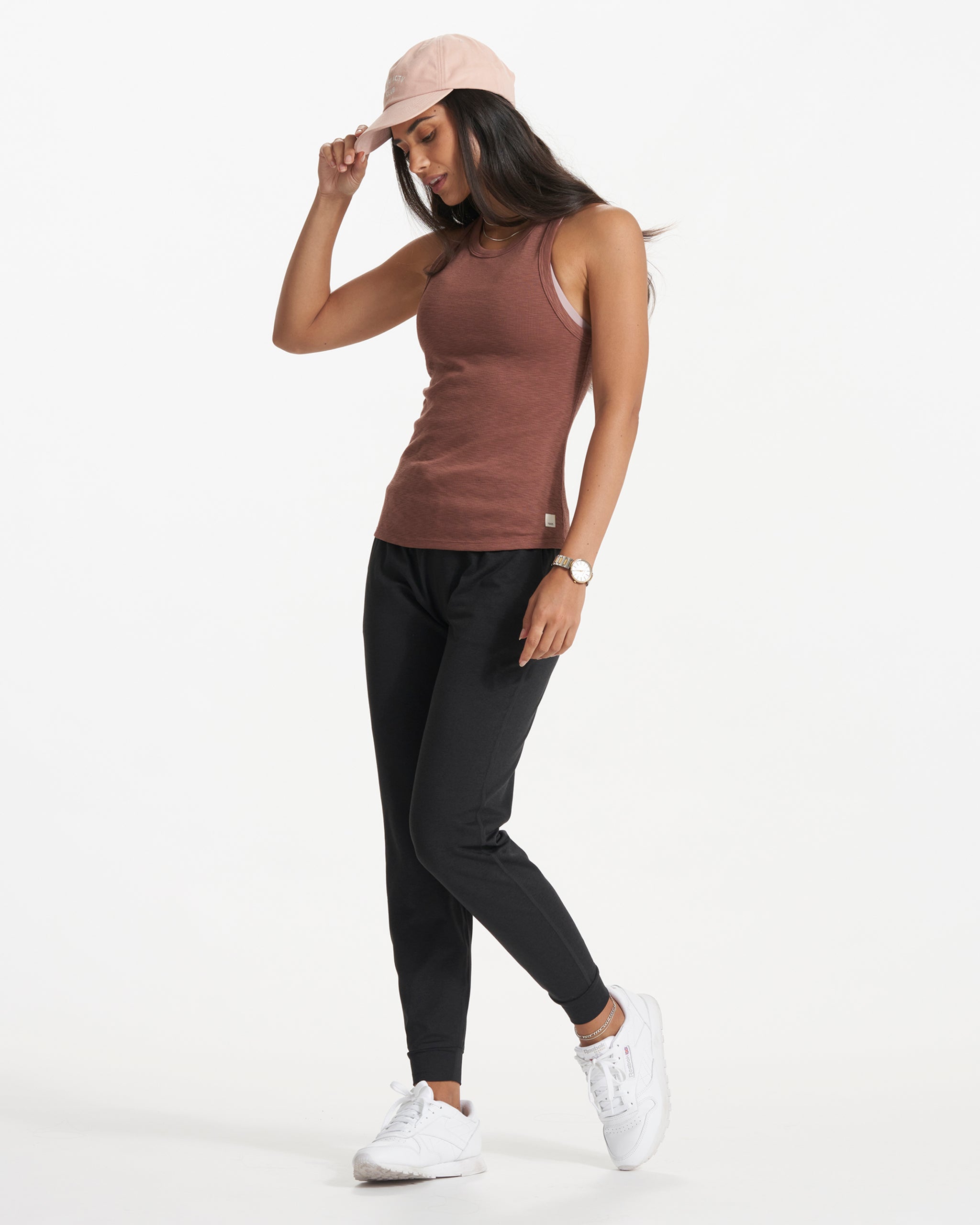 Sunrise High Neck Tank | Hazelnut