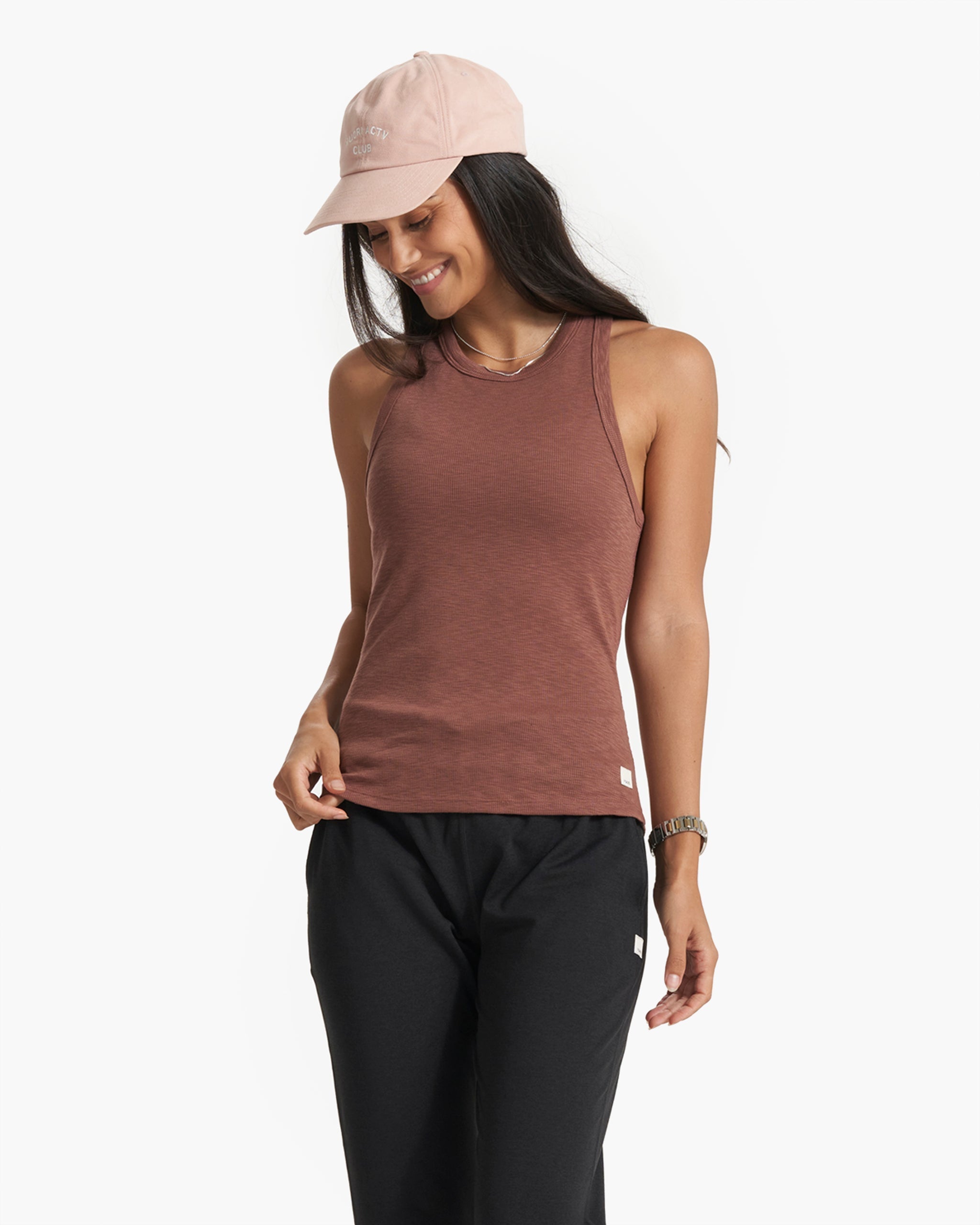 Sunrise High Neck Tank | Hazelnut
