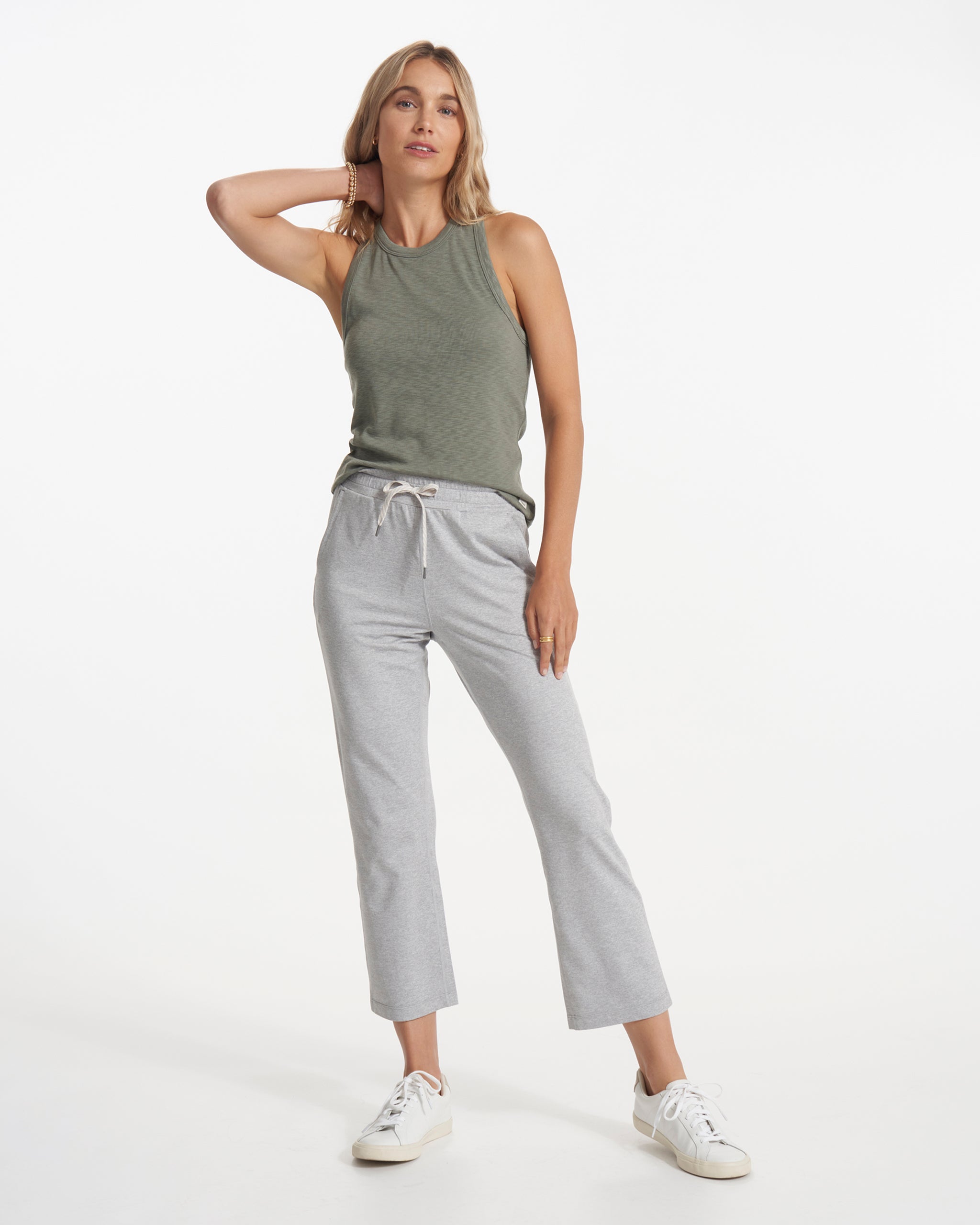 Sunrise High Neck Tank | Pistachio