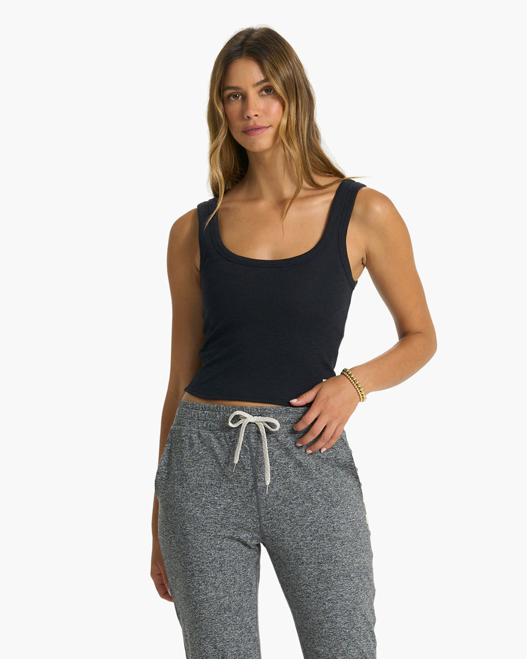 Sunrise Crop Tank | Black