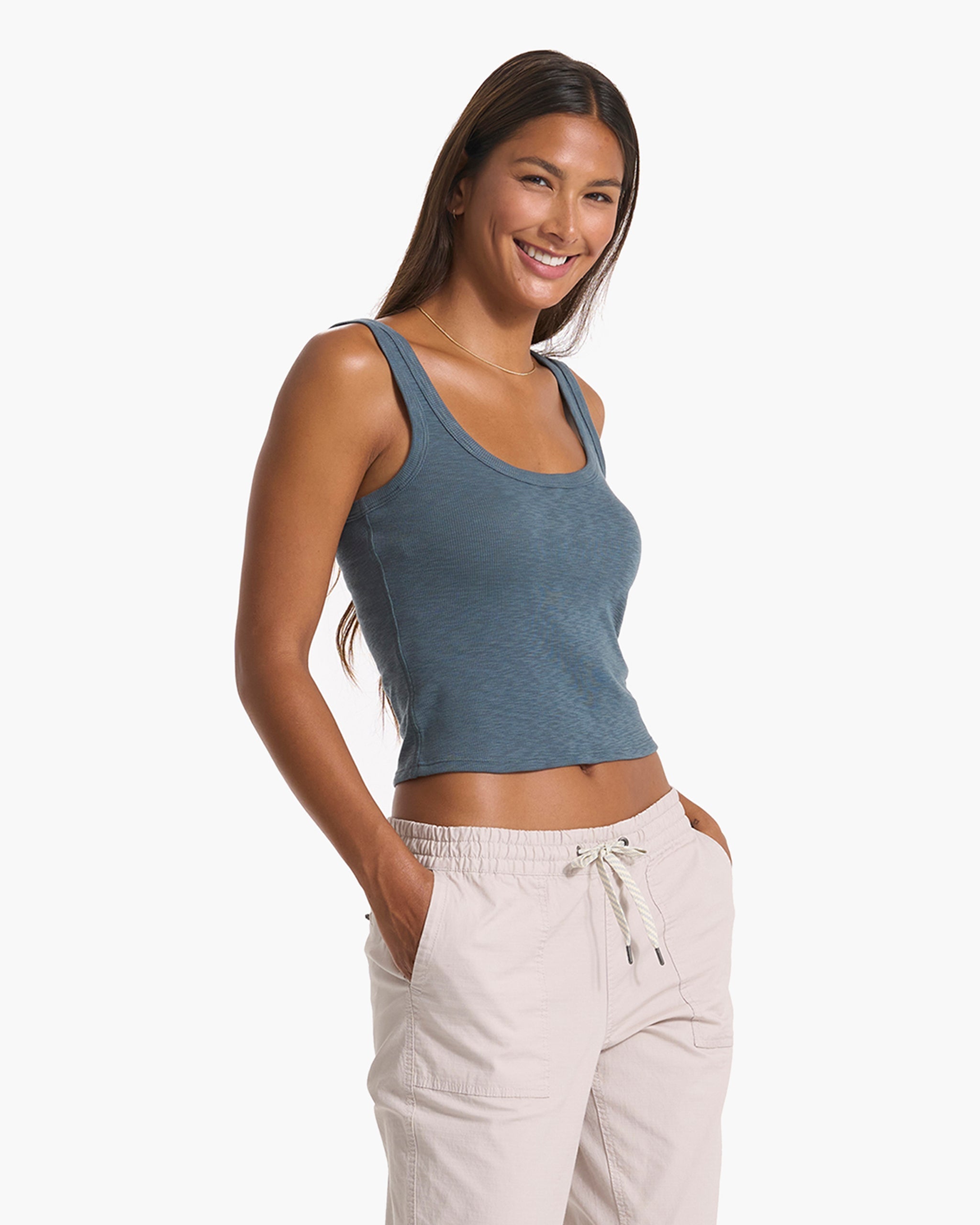 Sunrise Crop Tank | Stone