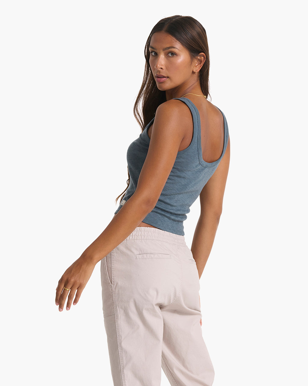 Sunrise Crop Tank | Stone