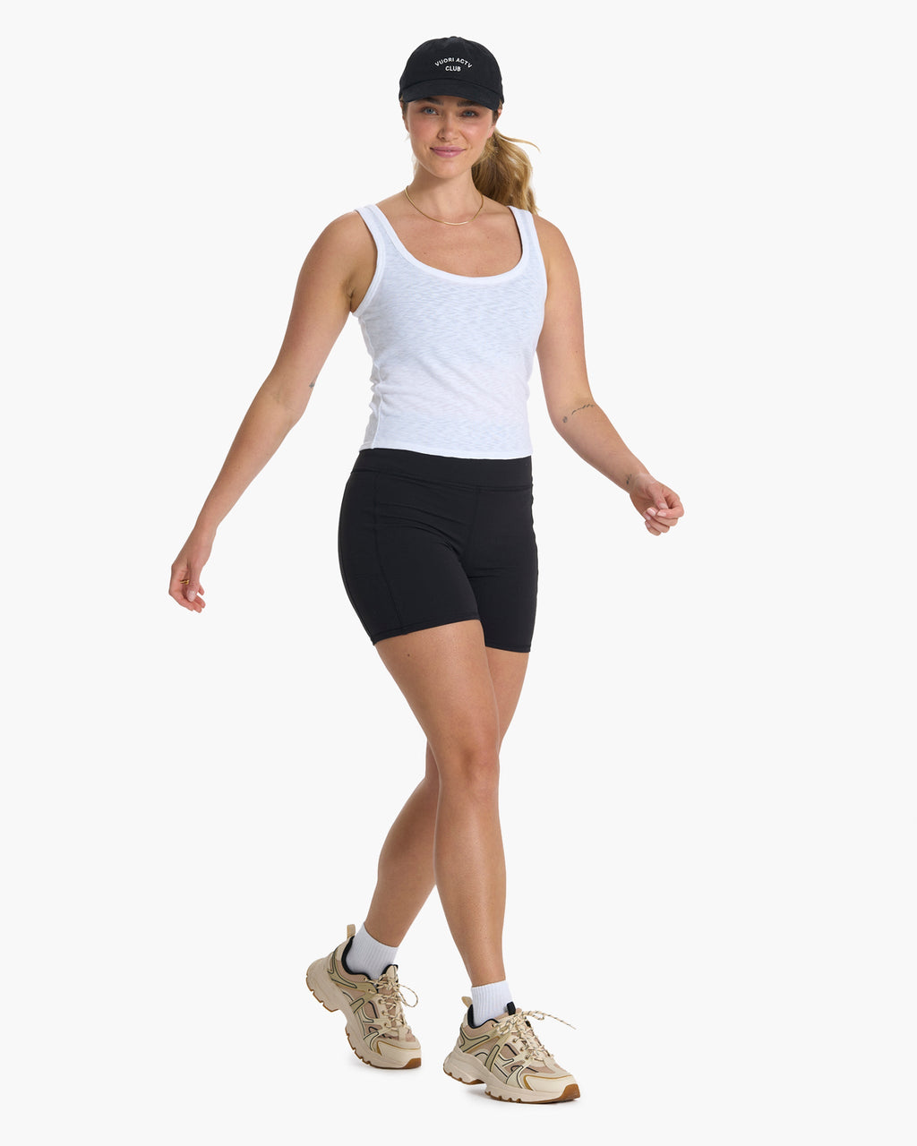 Sunrise Crop Tank | White