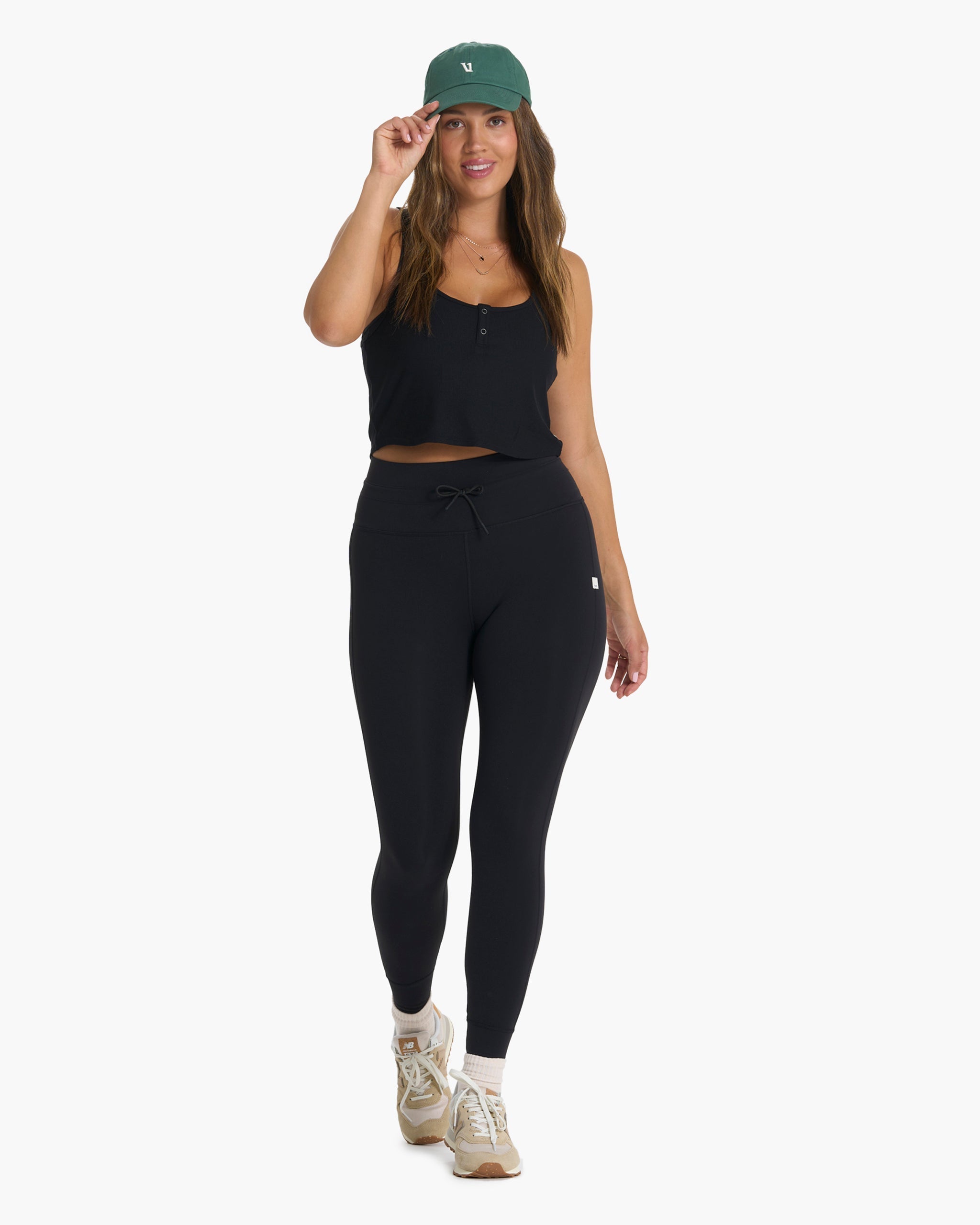 Cove Crop Tank | Black