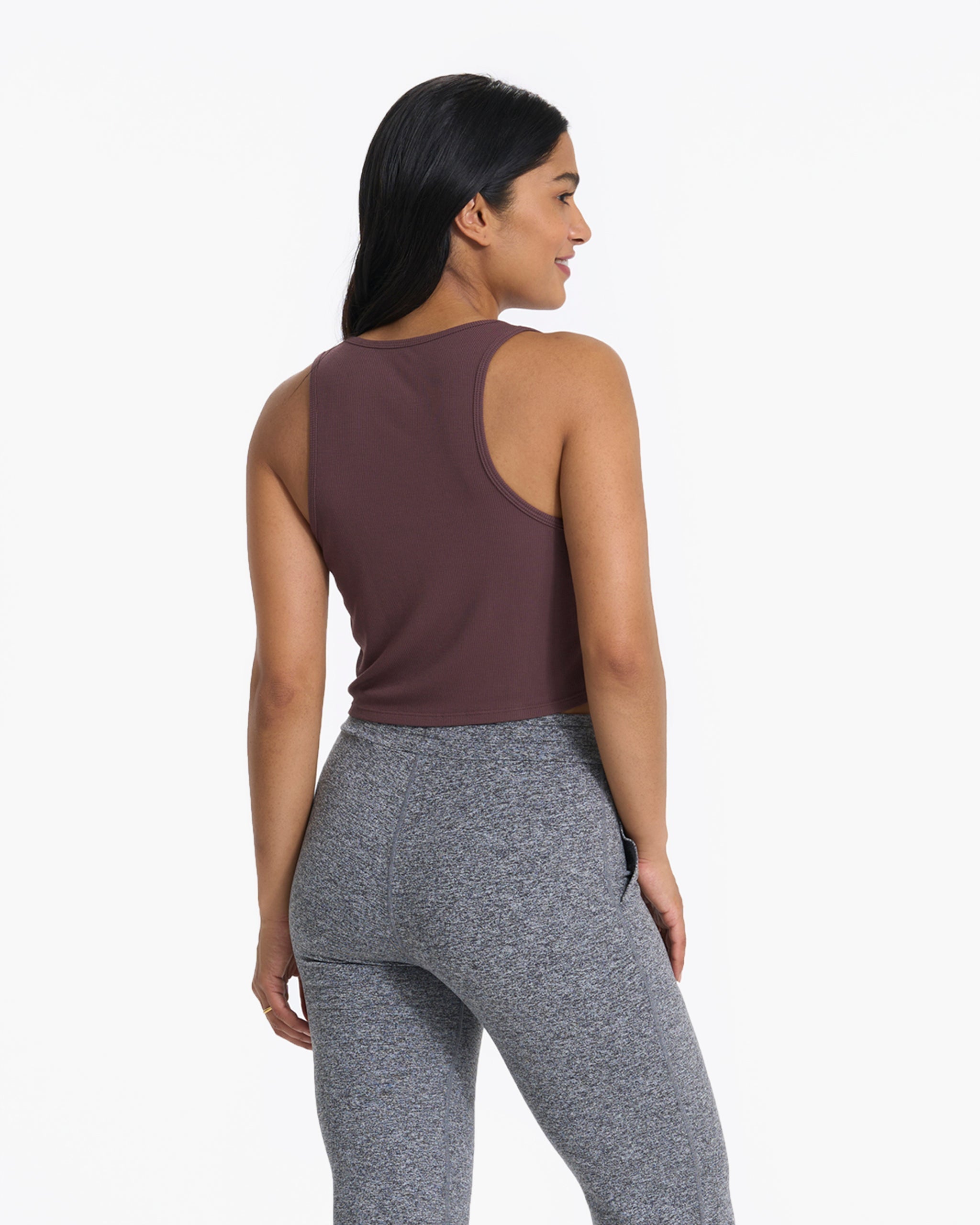 Cove Crop Tank | Chestnut