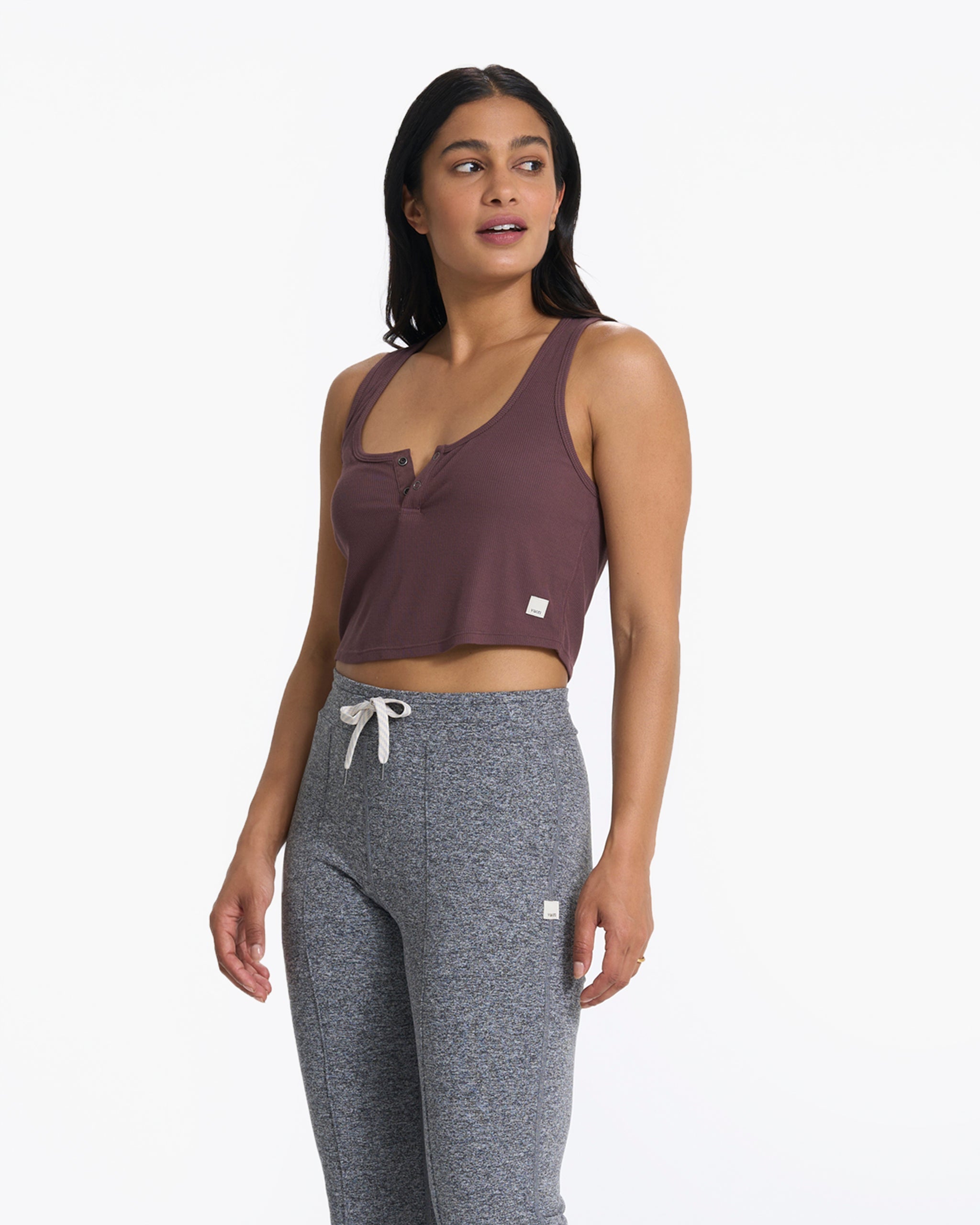 Cove Crop Tank | Chestnut