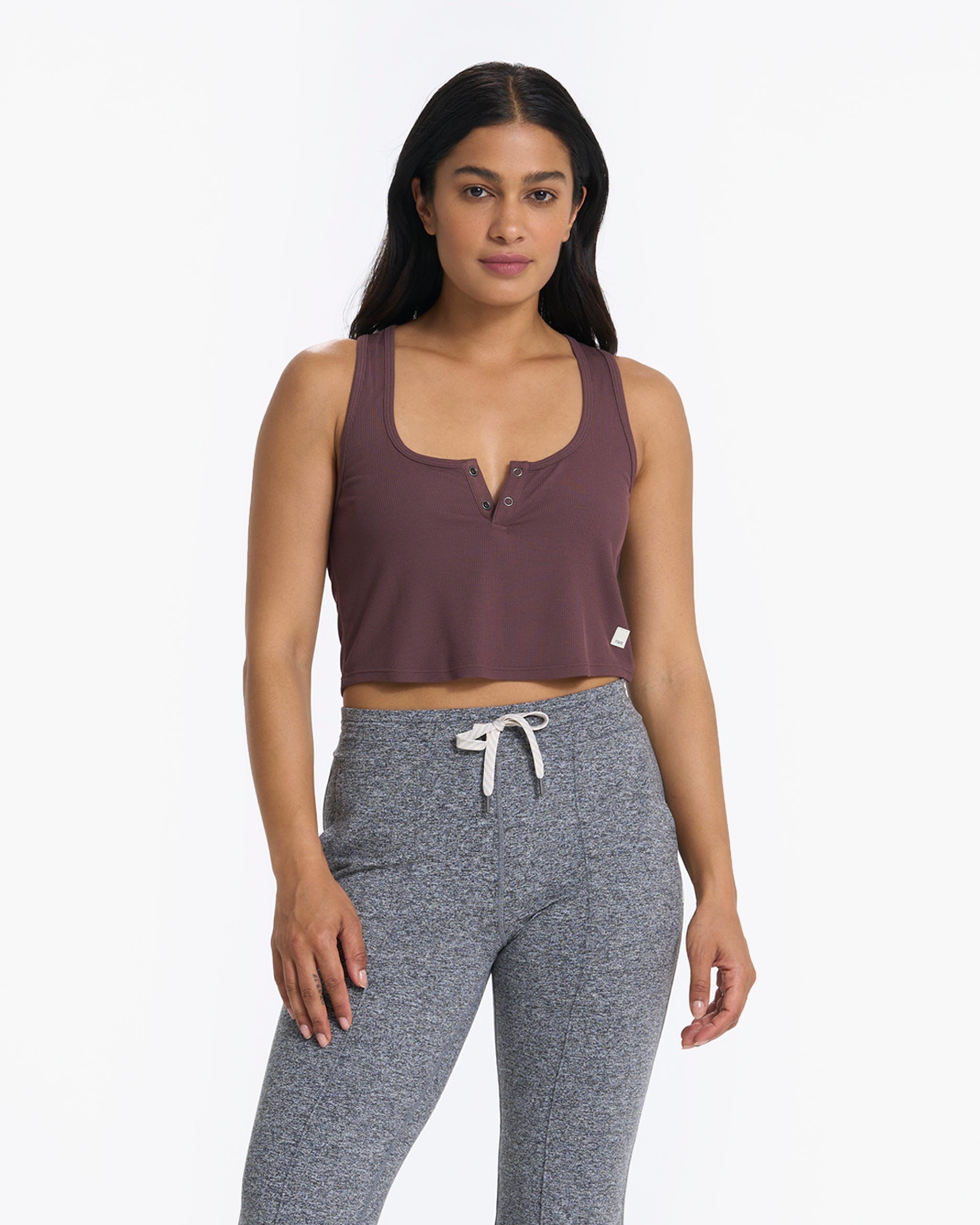 Cove Crop Tank | Chestnut