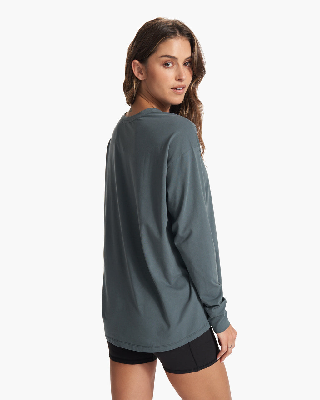 Long-Sleeve Feather Tee | Lake