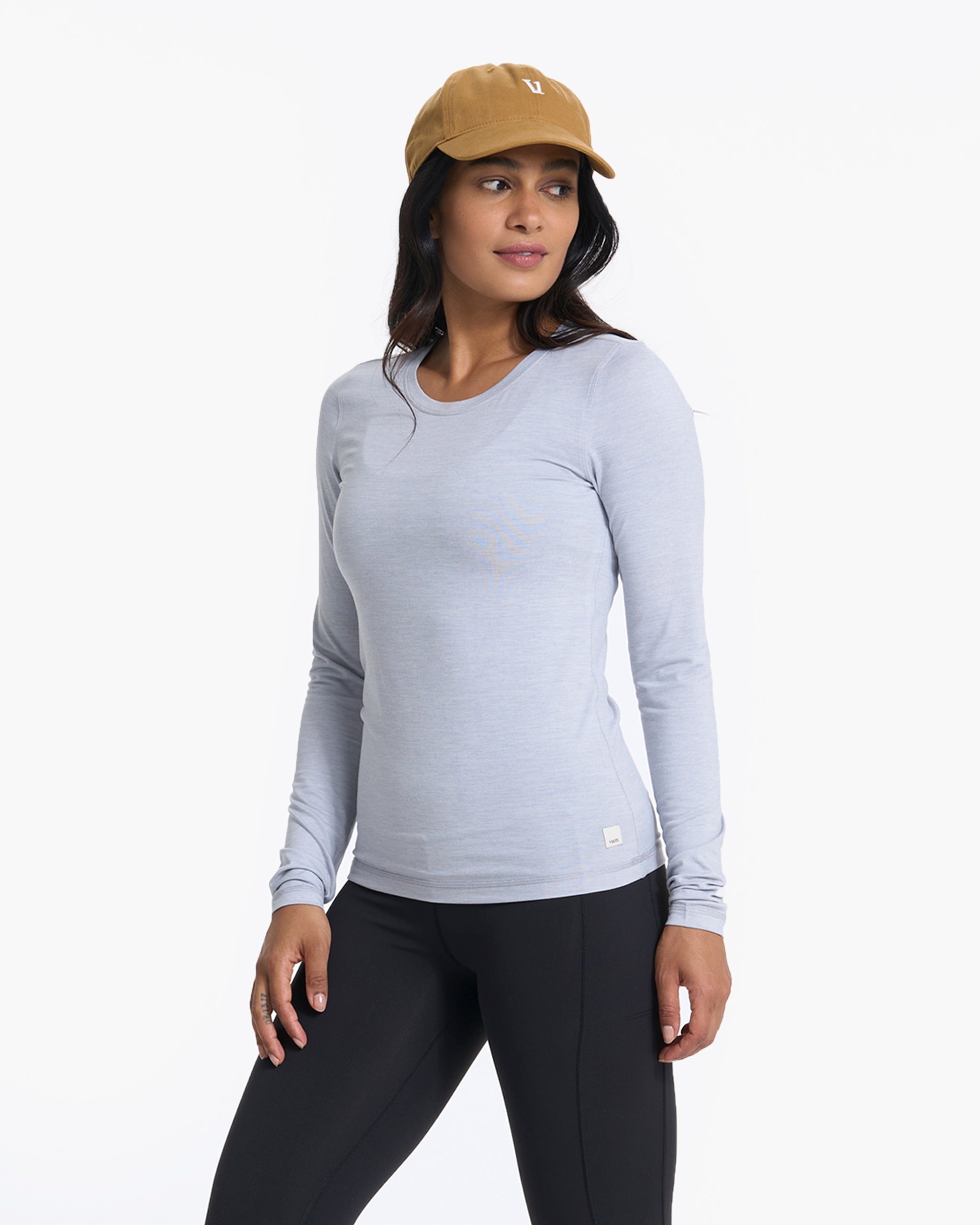 Long-Sleeve Lux Crew | Platinum Heather