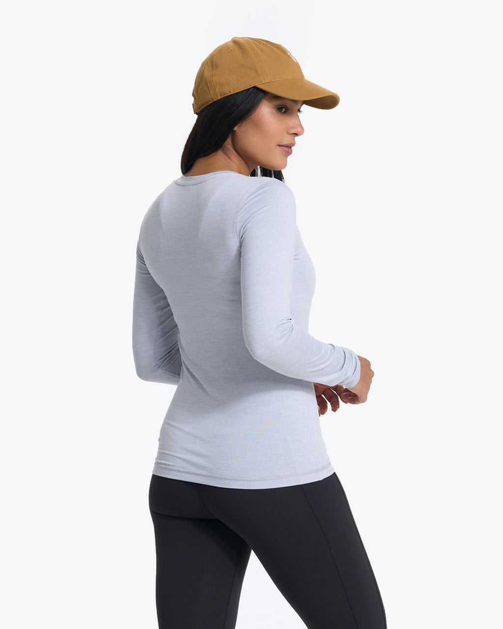 Long-Sleeve Lux Crew | Platinum Heather