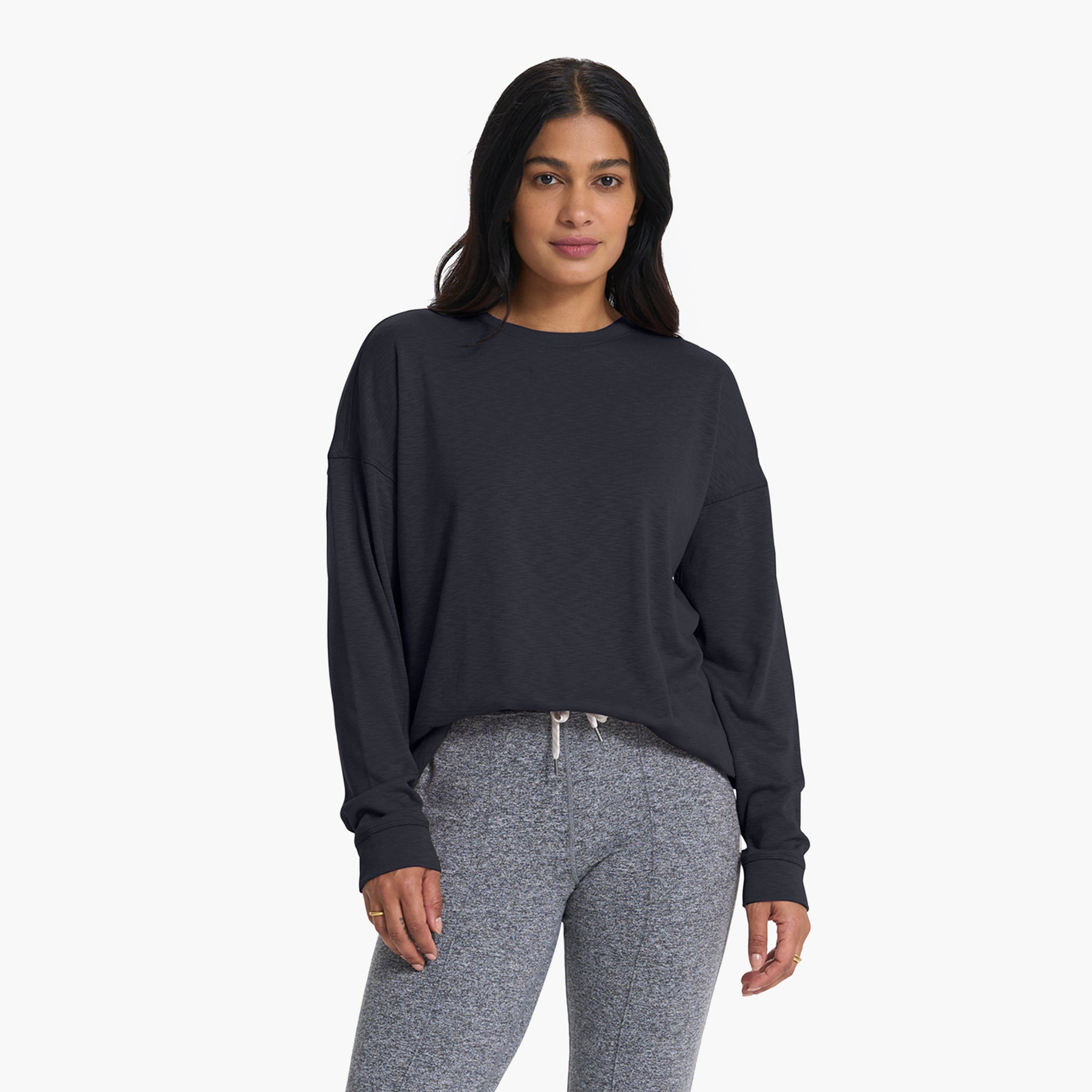 Long-Sleeve Sunrise Crew | Black
