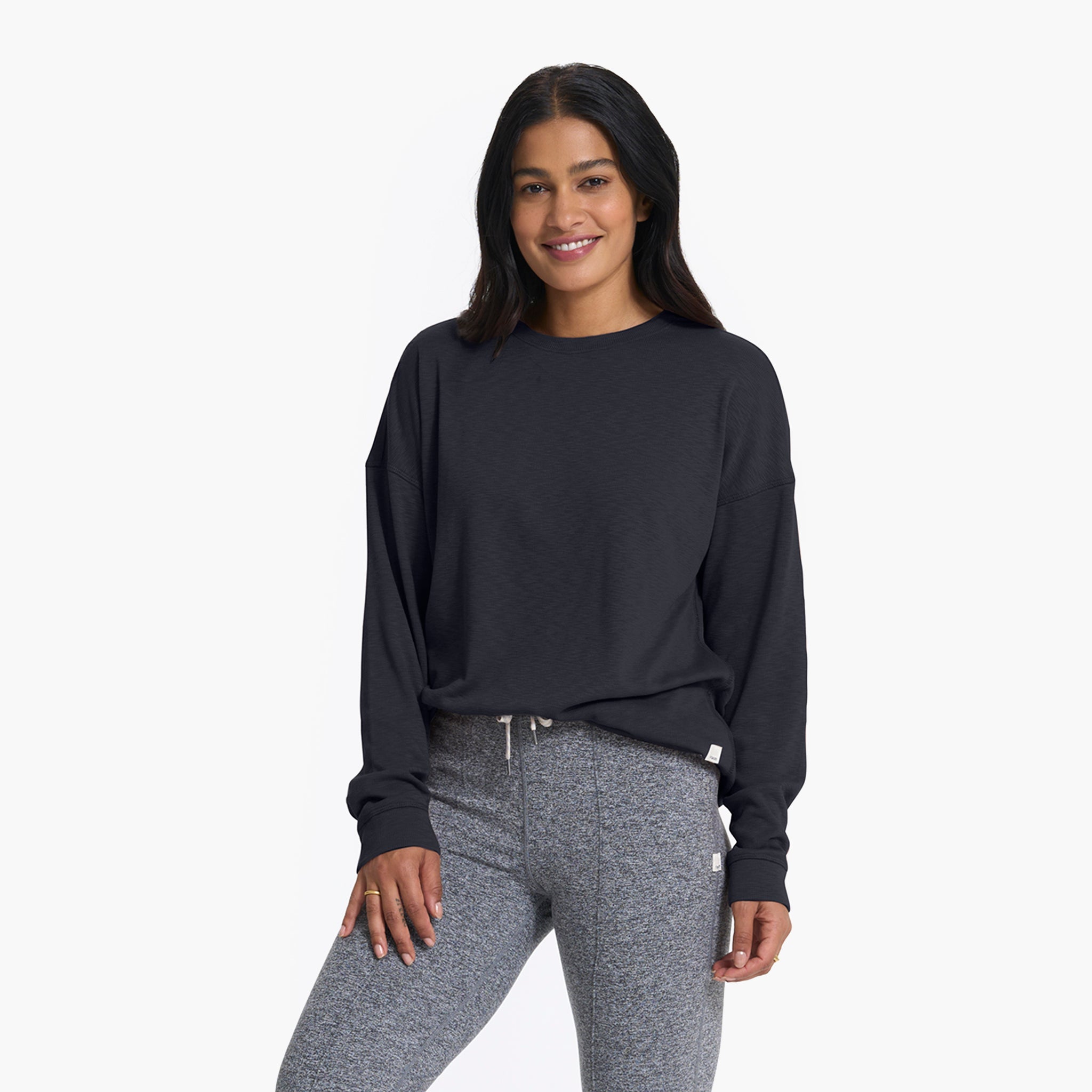 Long-Sleeve Sunrise Crew | Black