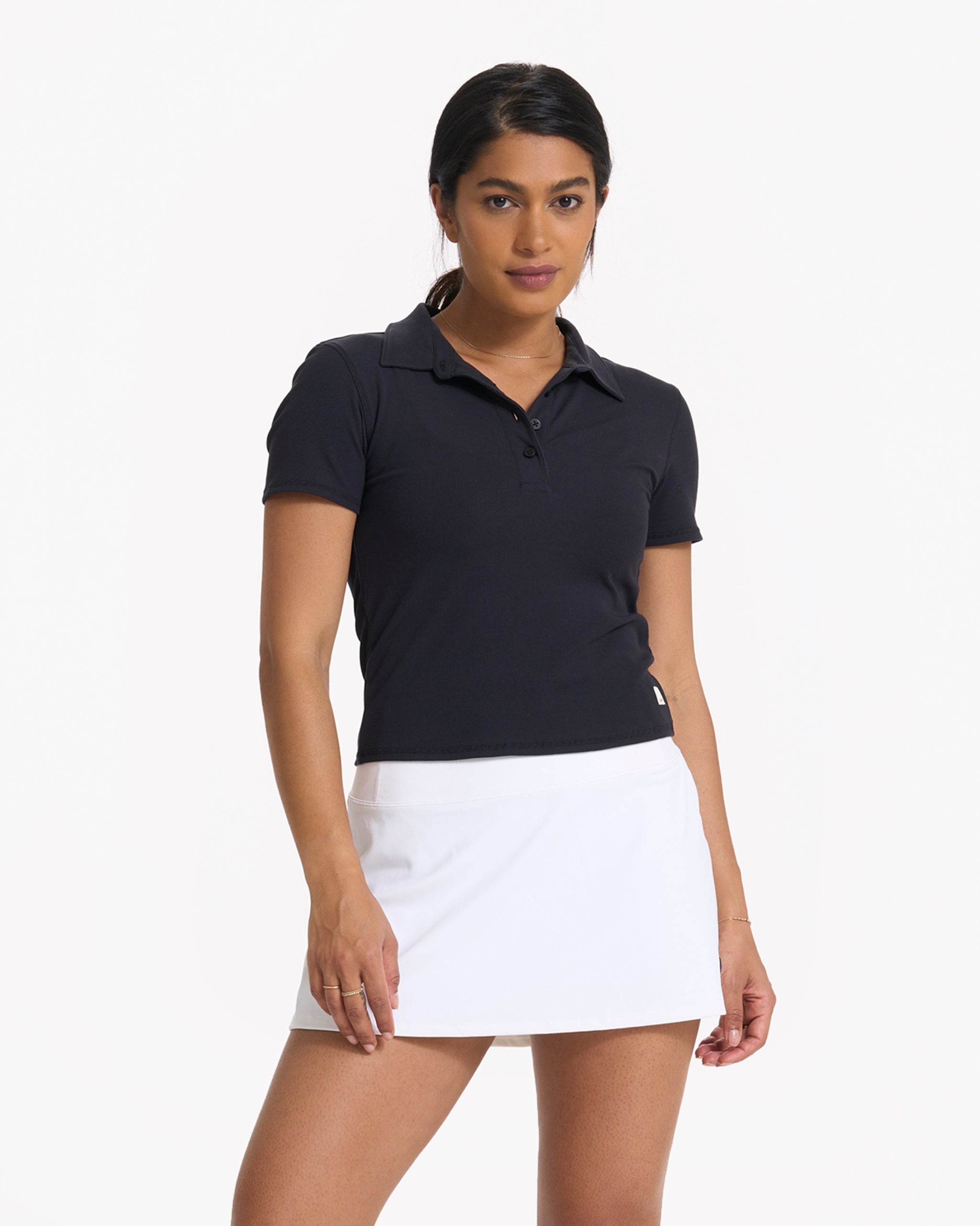 Pose Fitted Polo | Black