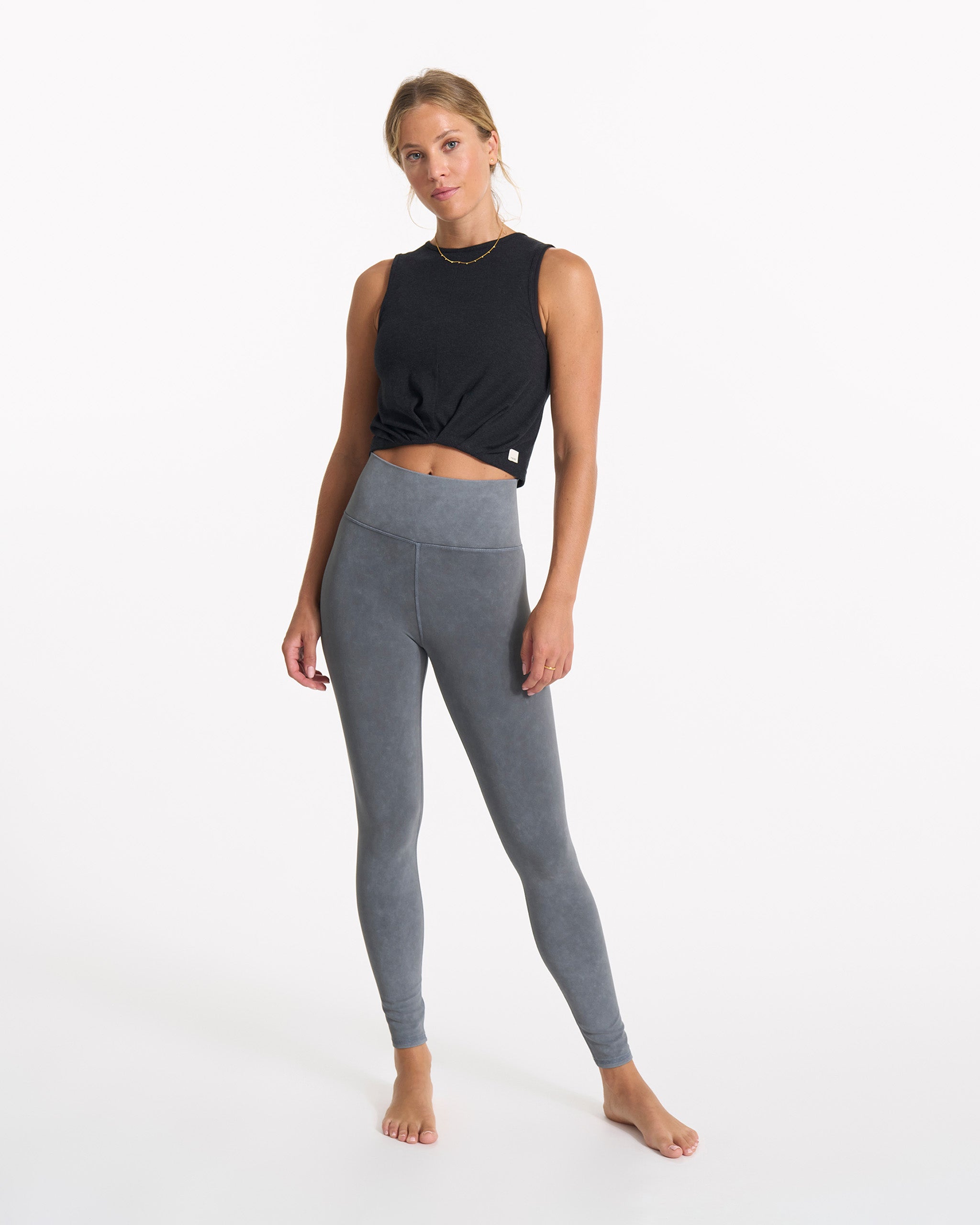 Cove High Neck Tank | Black Heather