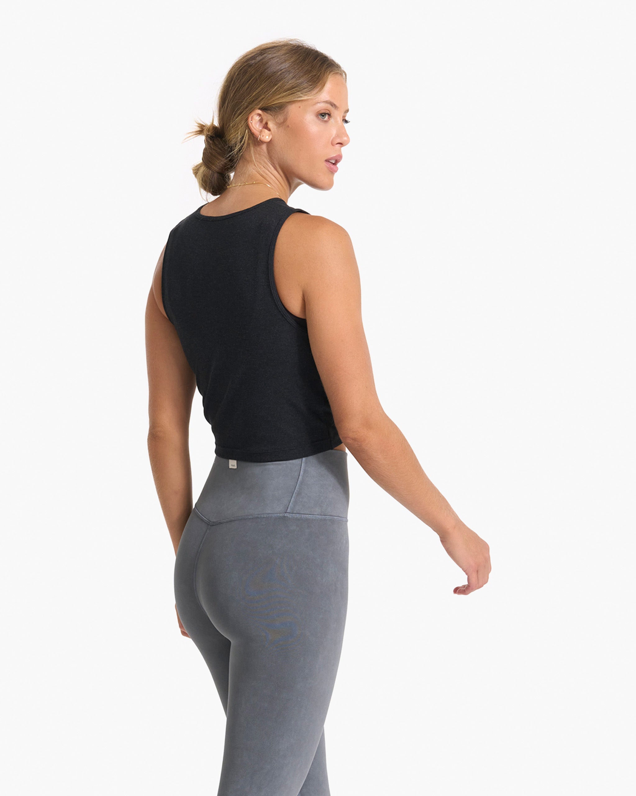 Cove High Neck Tank | Black Heather