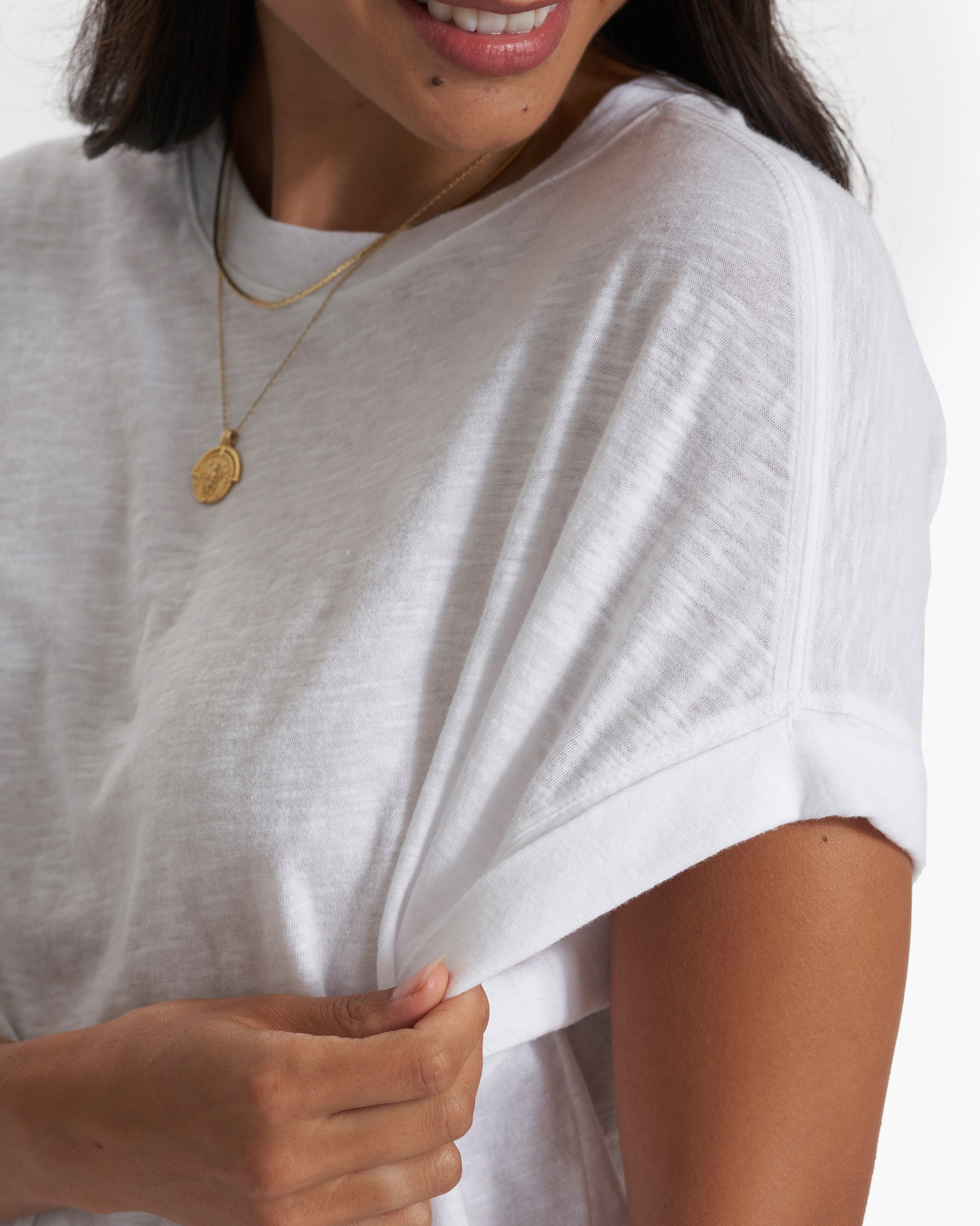 Sunset Easy Tee | White