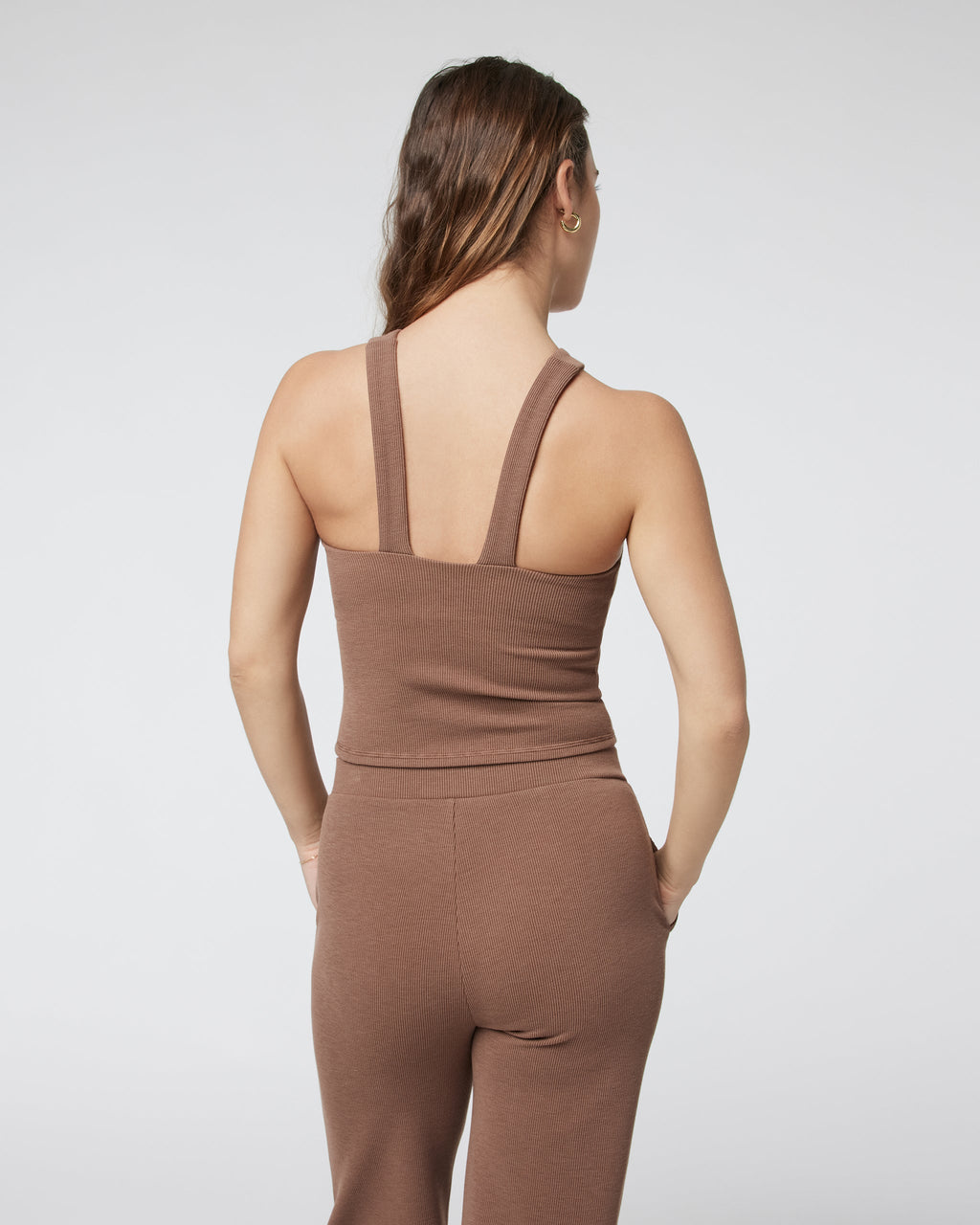 Aston Rib Crop | Almond