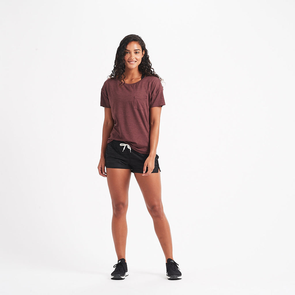 Lux Performance Tee | Fig Heather