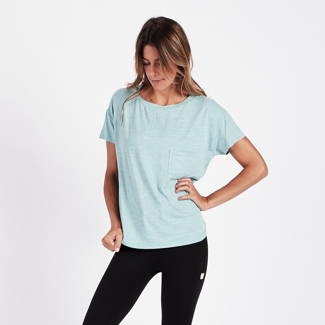 Lux Performance Tee | Glacier Heather