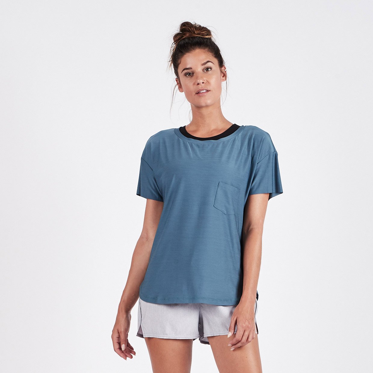 Lux Performance Tee | Tide Heather