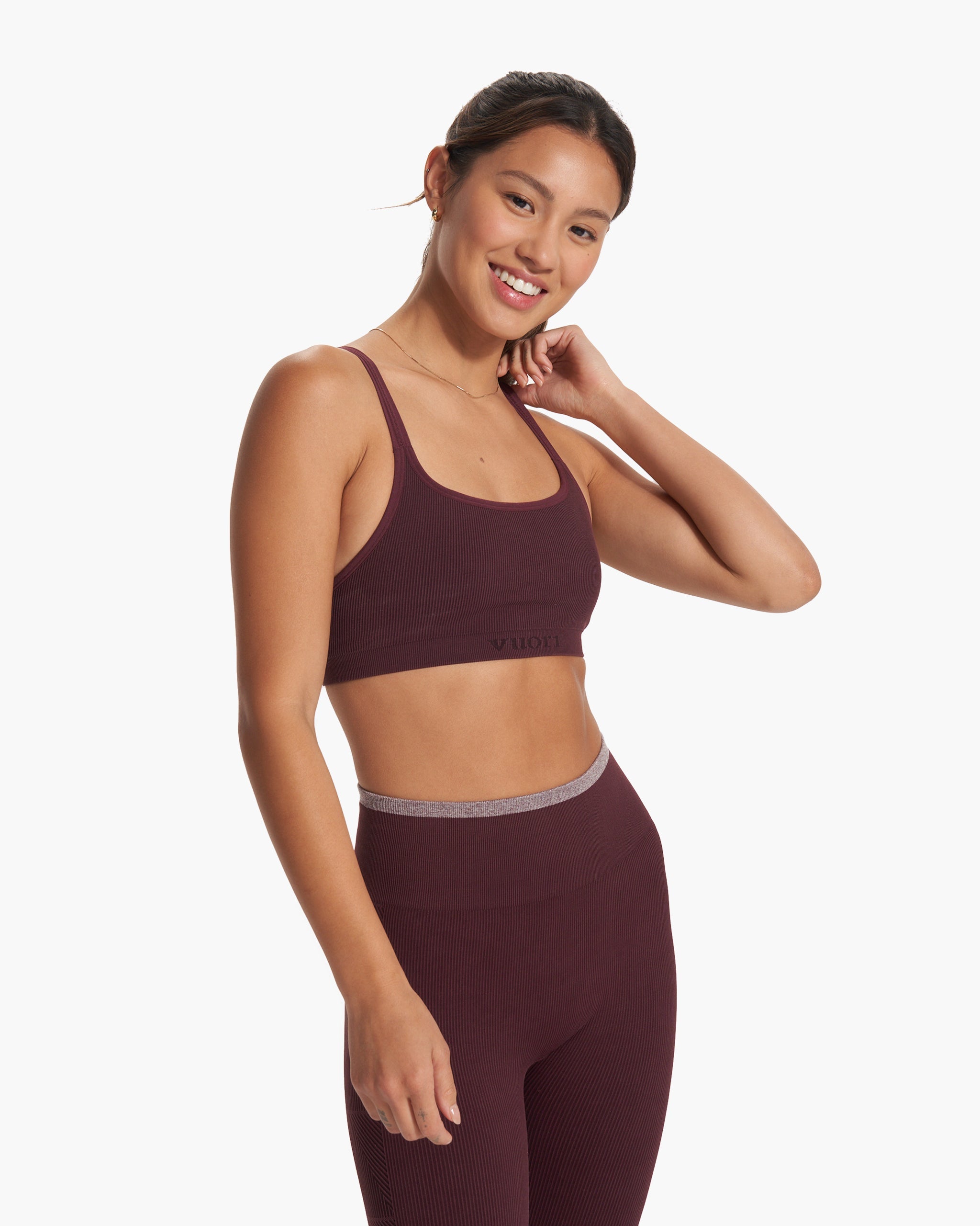 Helix Seamless Bra | Cerise