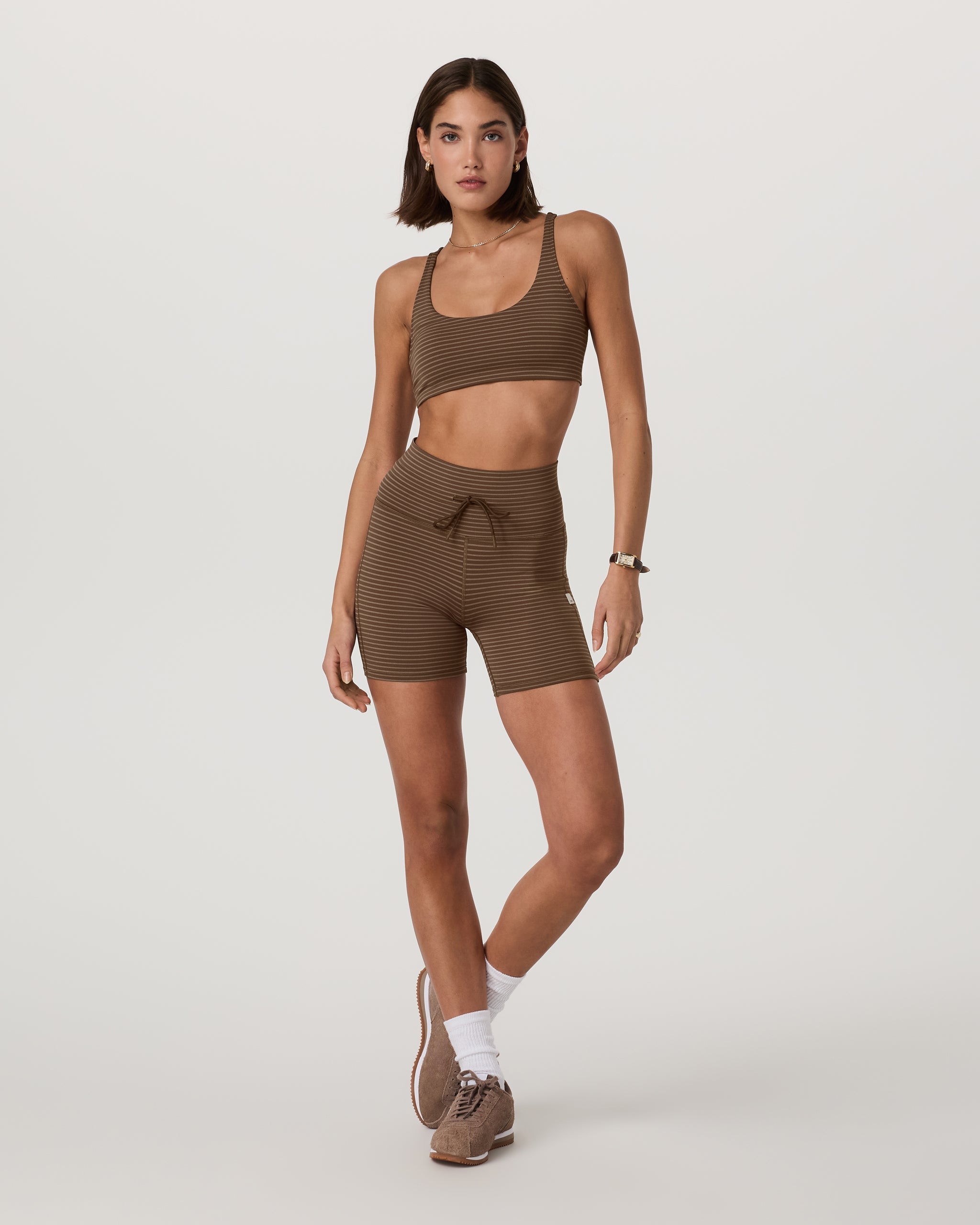Stripe Yosemite Bra | Espresso Stripe