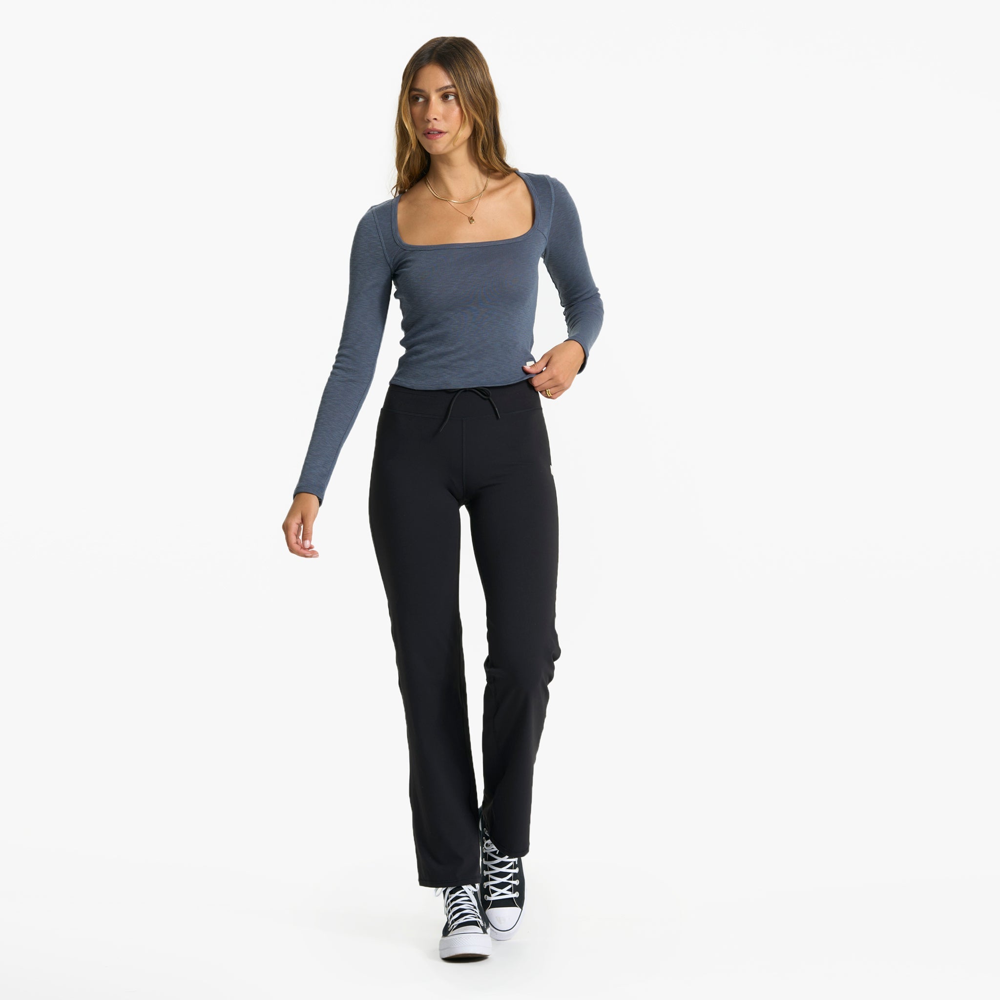 Long-Sleeve Sunrise Square Neck | Azure