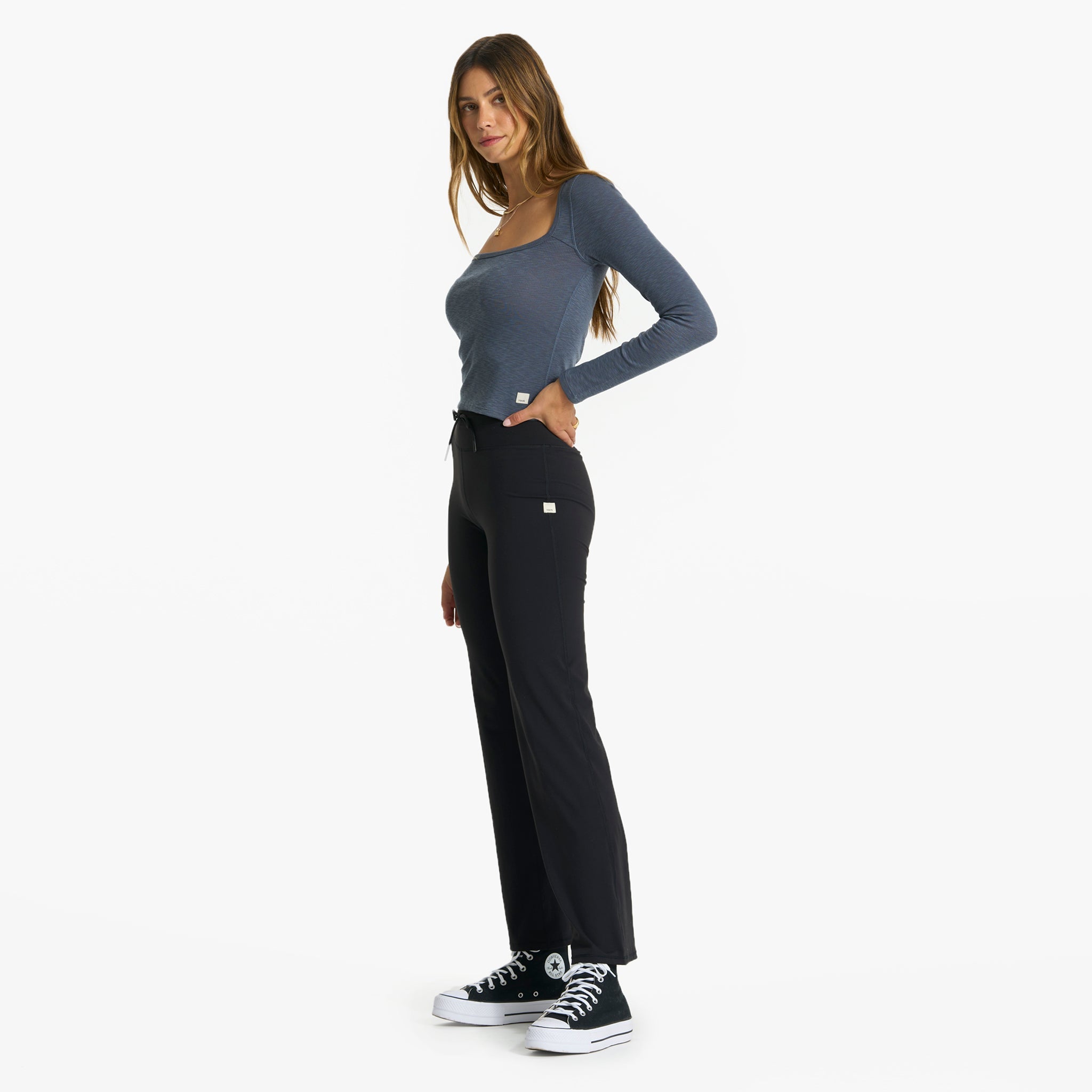 Long-Sleeve Sunrise Square Neck | Azure