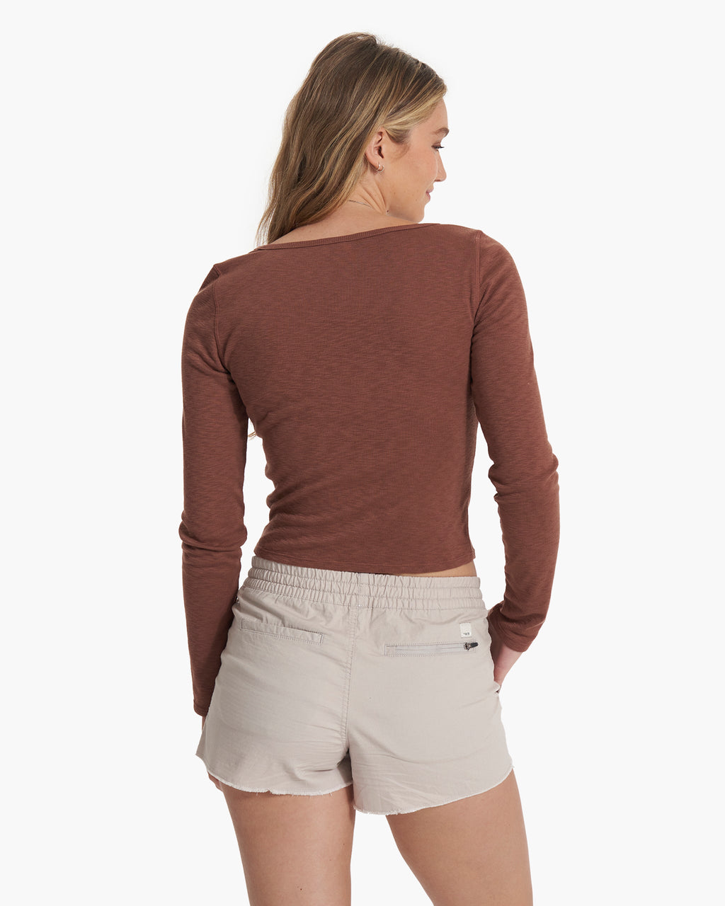Long Sleeve Sunrise Square Neck | Hazelnut