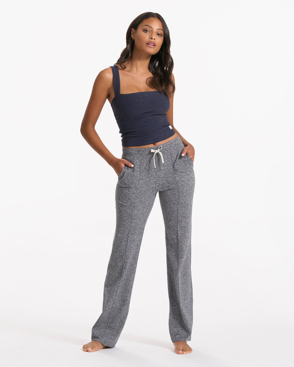 Elevation Square Neck Tank | Midnight Heather