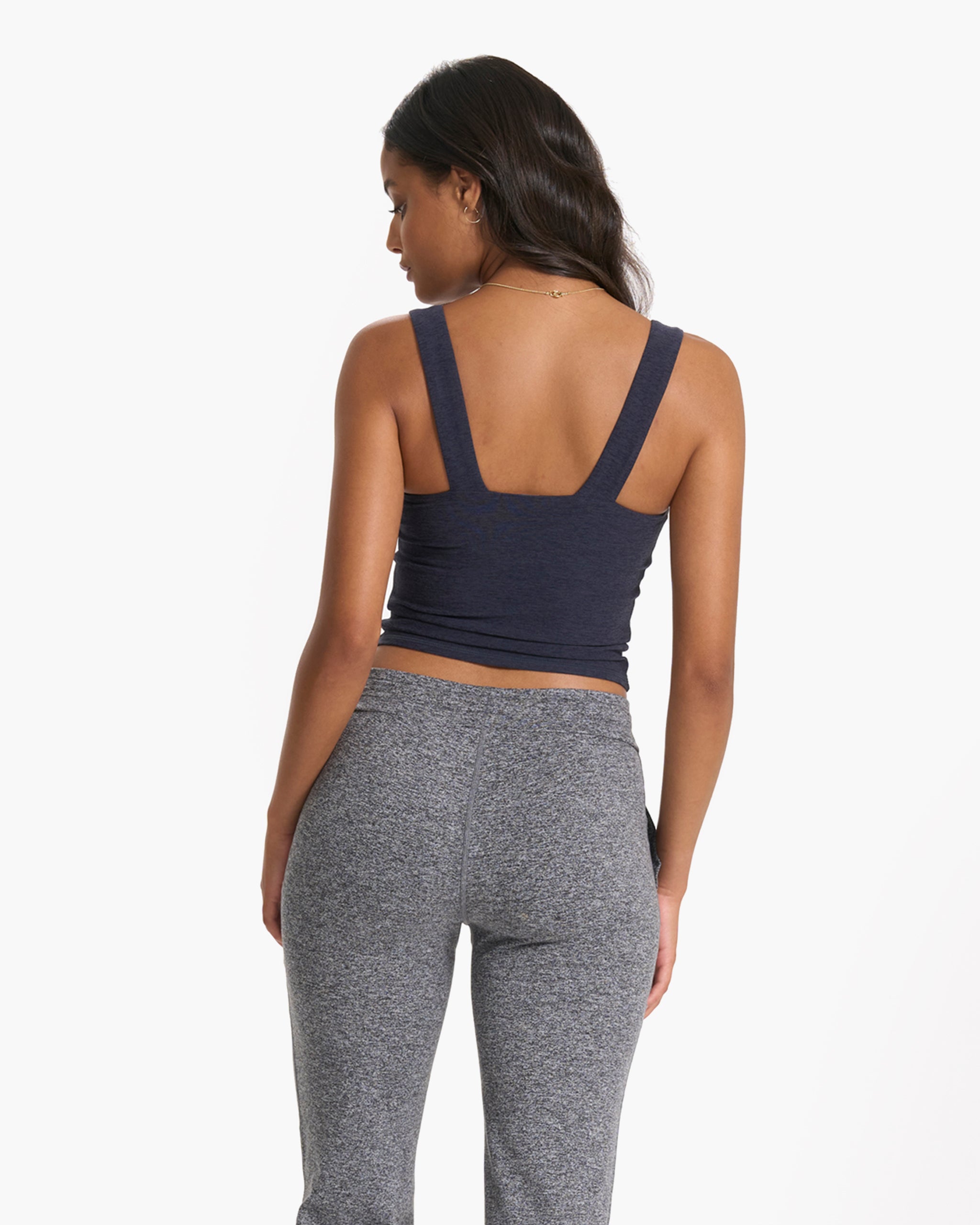 Elevation Square Neck Tank | Midnight Heather