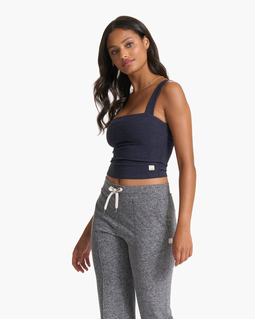 Elevation Square Neck Tank | Midnight Heather