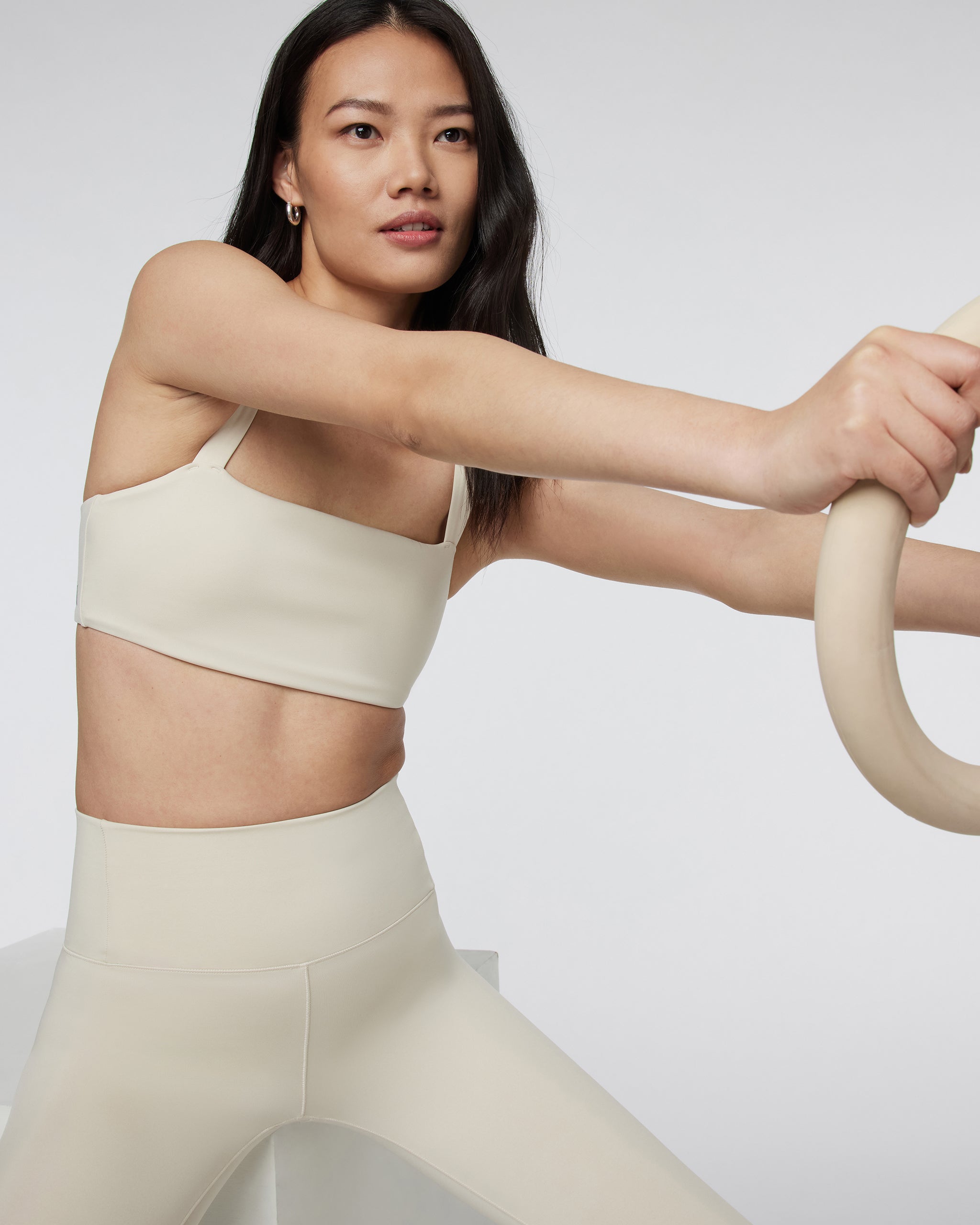 Evolve Square Neck Bra | Bone