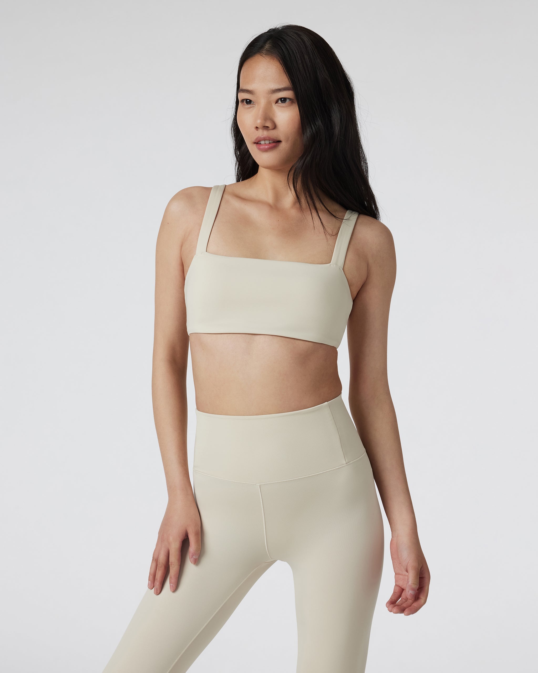 Evolve Square Neck Bra | Bone