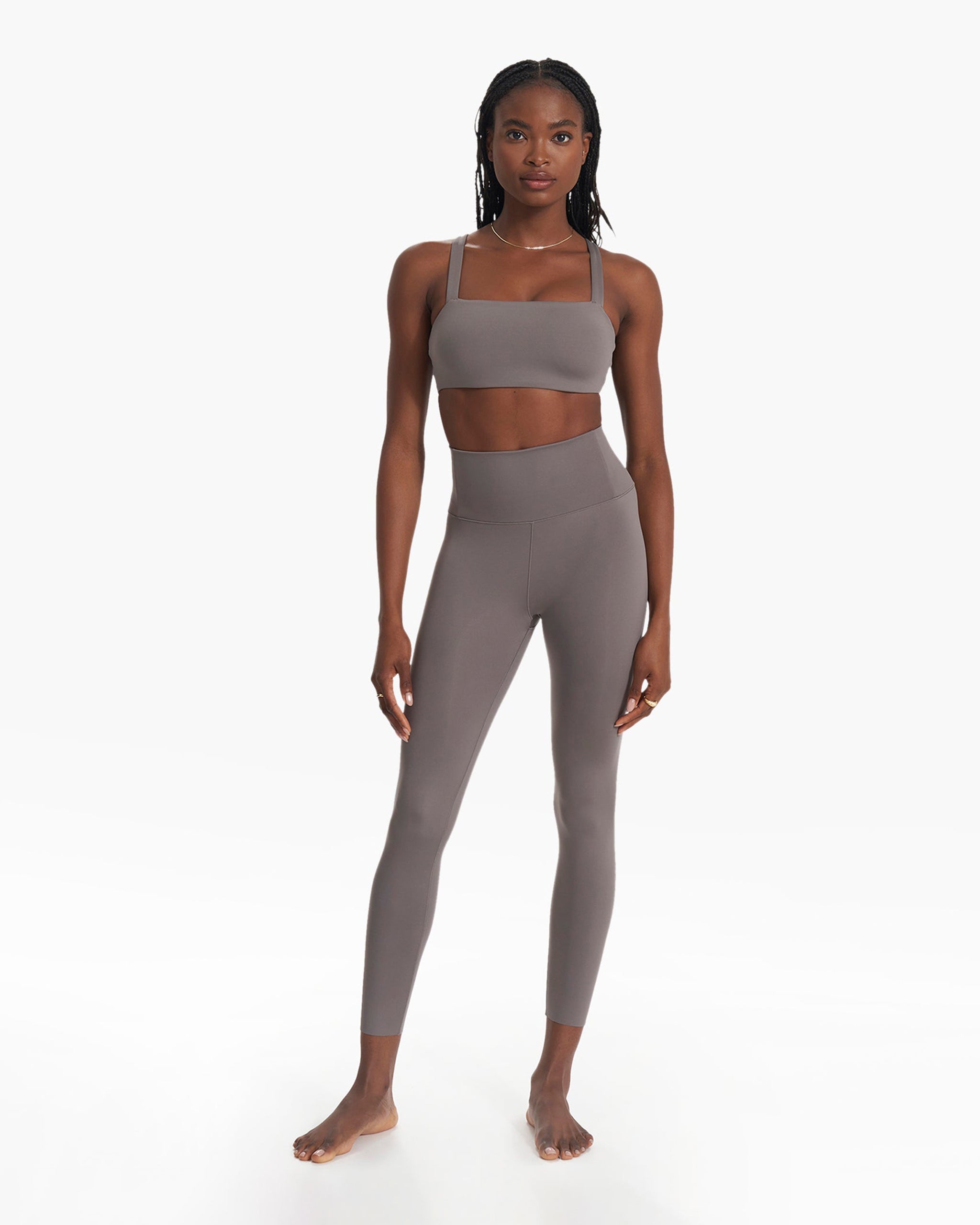 Evolve Square Neck Bra | Smoke