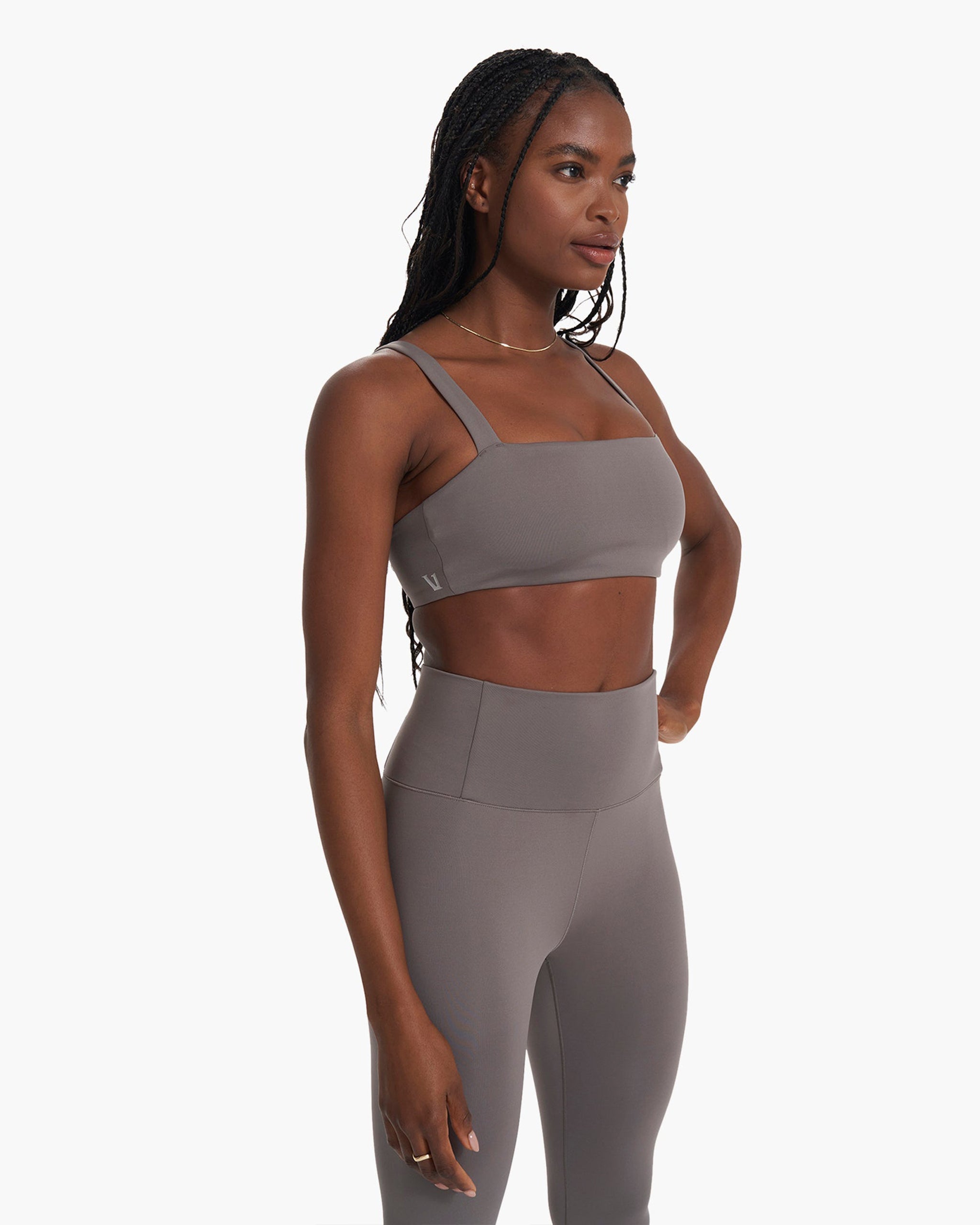 Evolve Square Neck Bra | Smoke