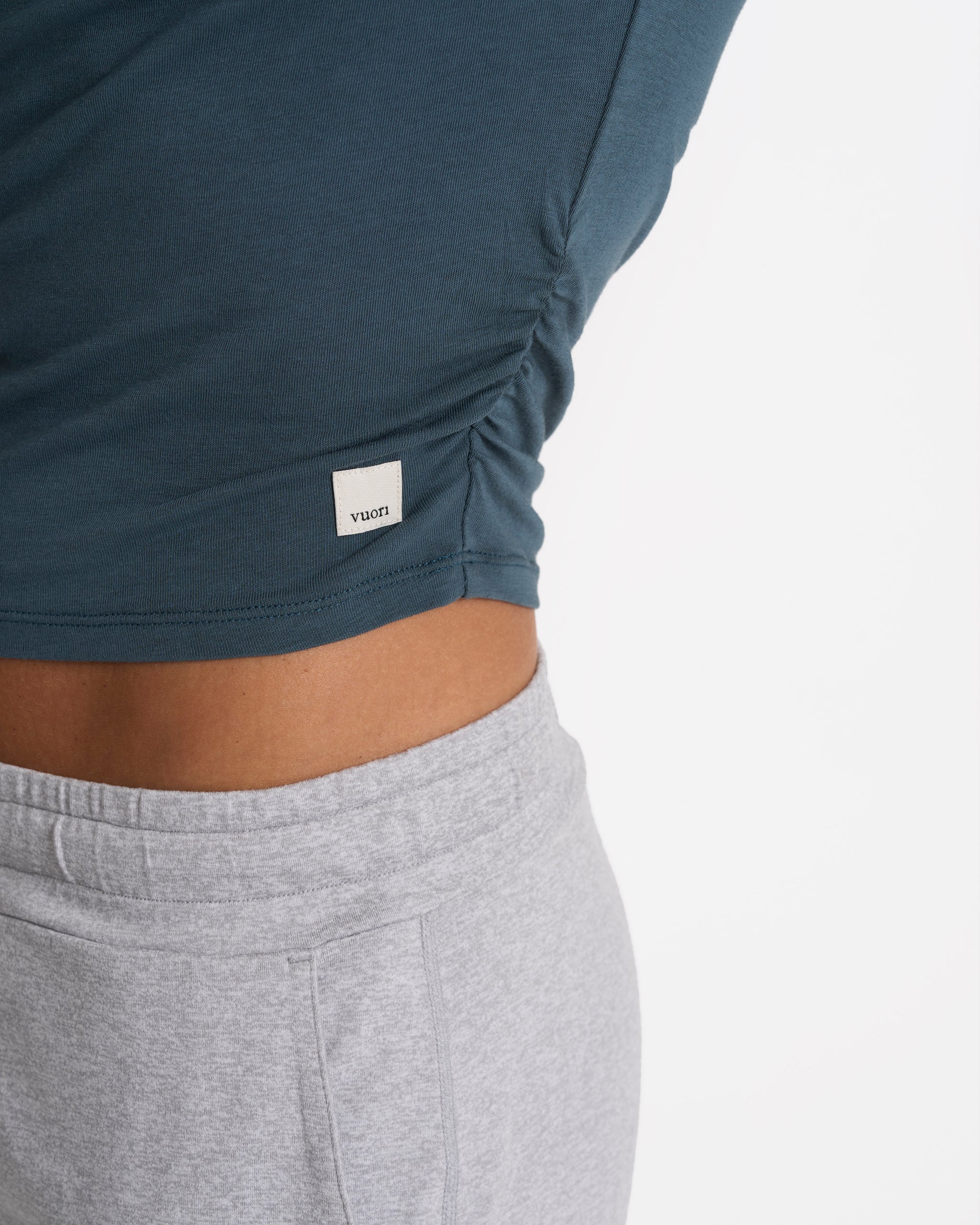 Long-Sleeve Coast Crop | Stone