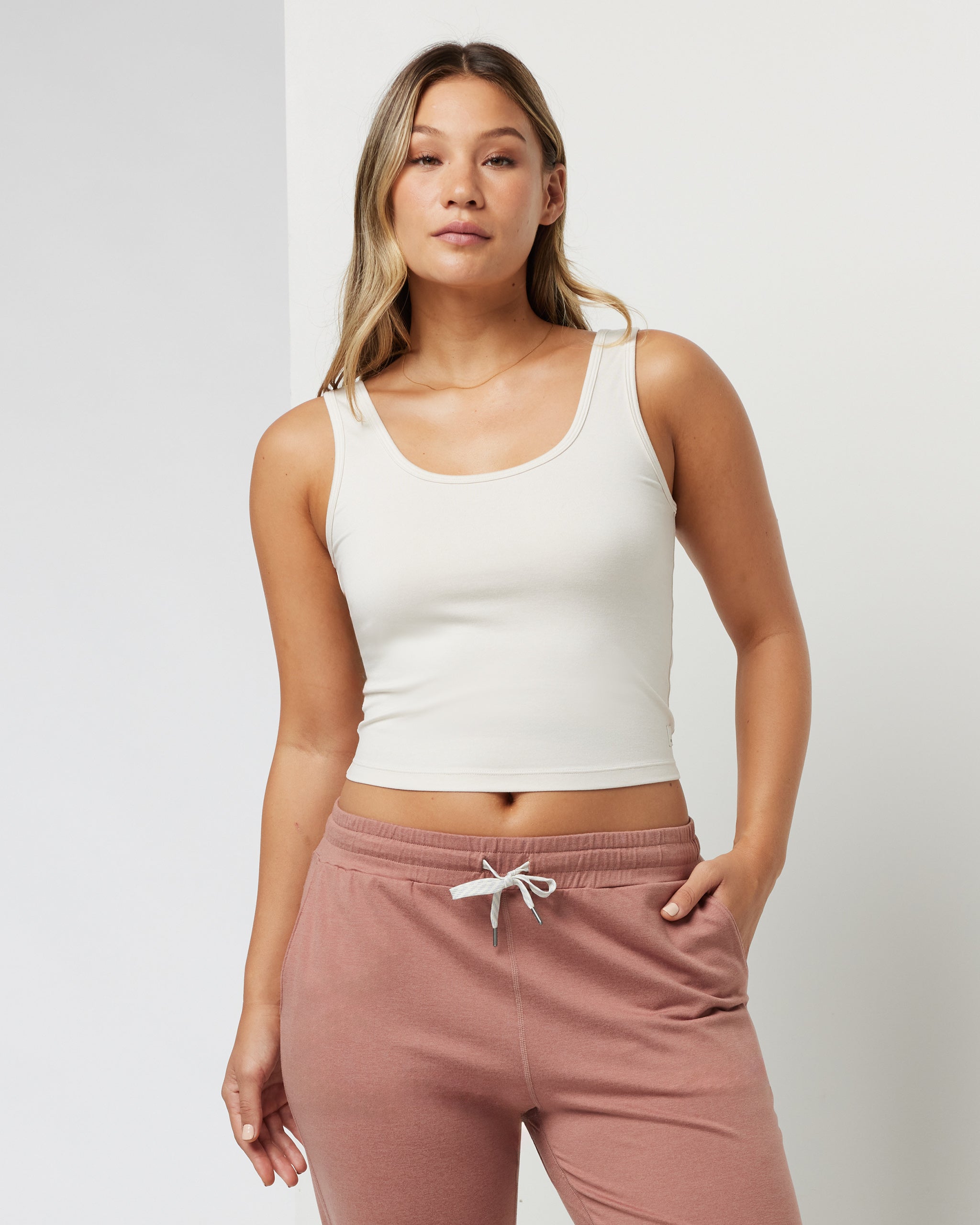 Halo Essential Tank | Milkweed Heather