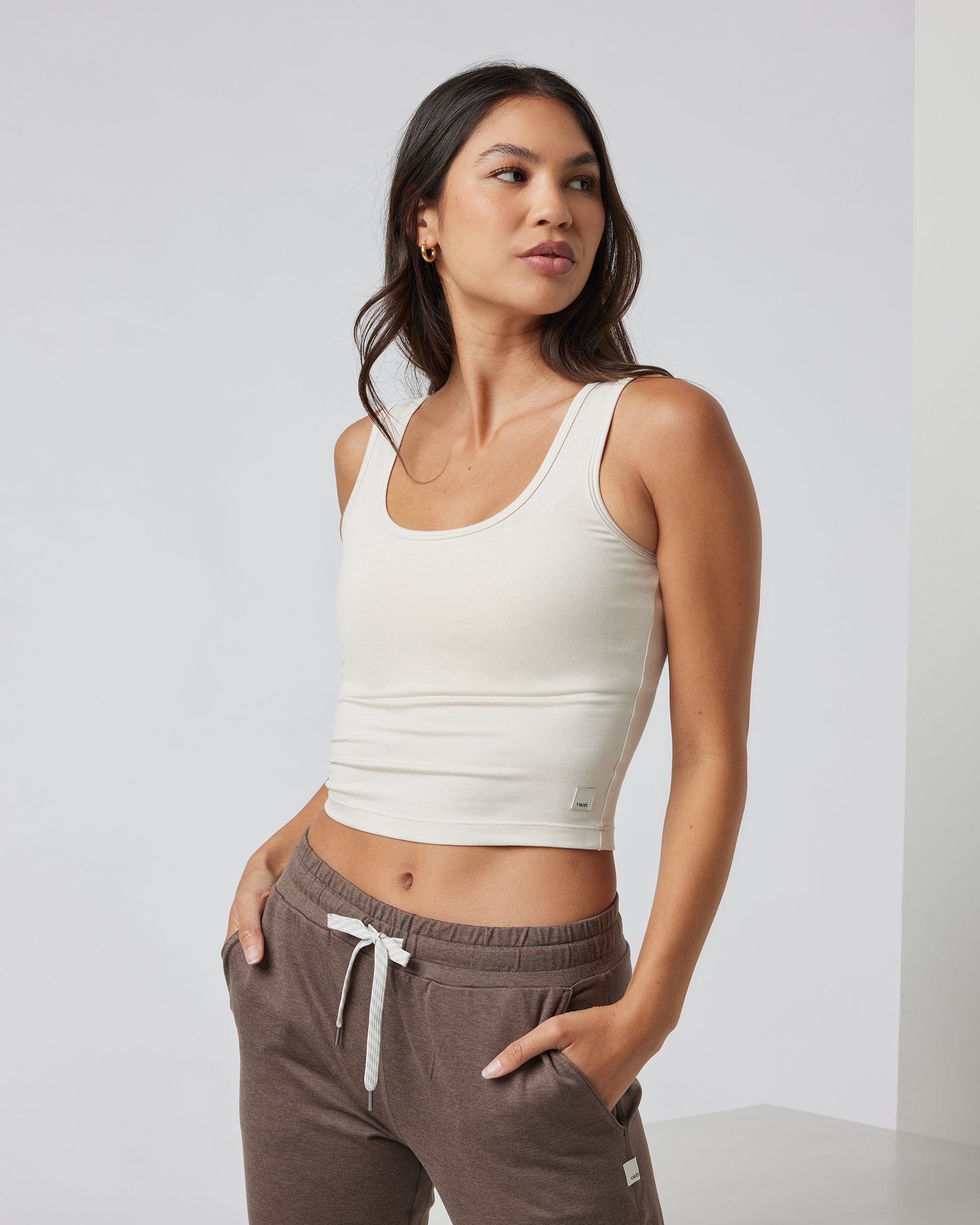 Halo Essential Tank | Milkweed Heather