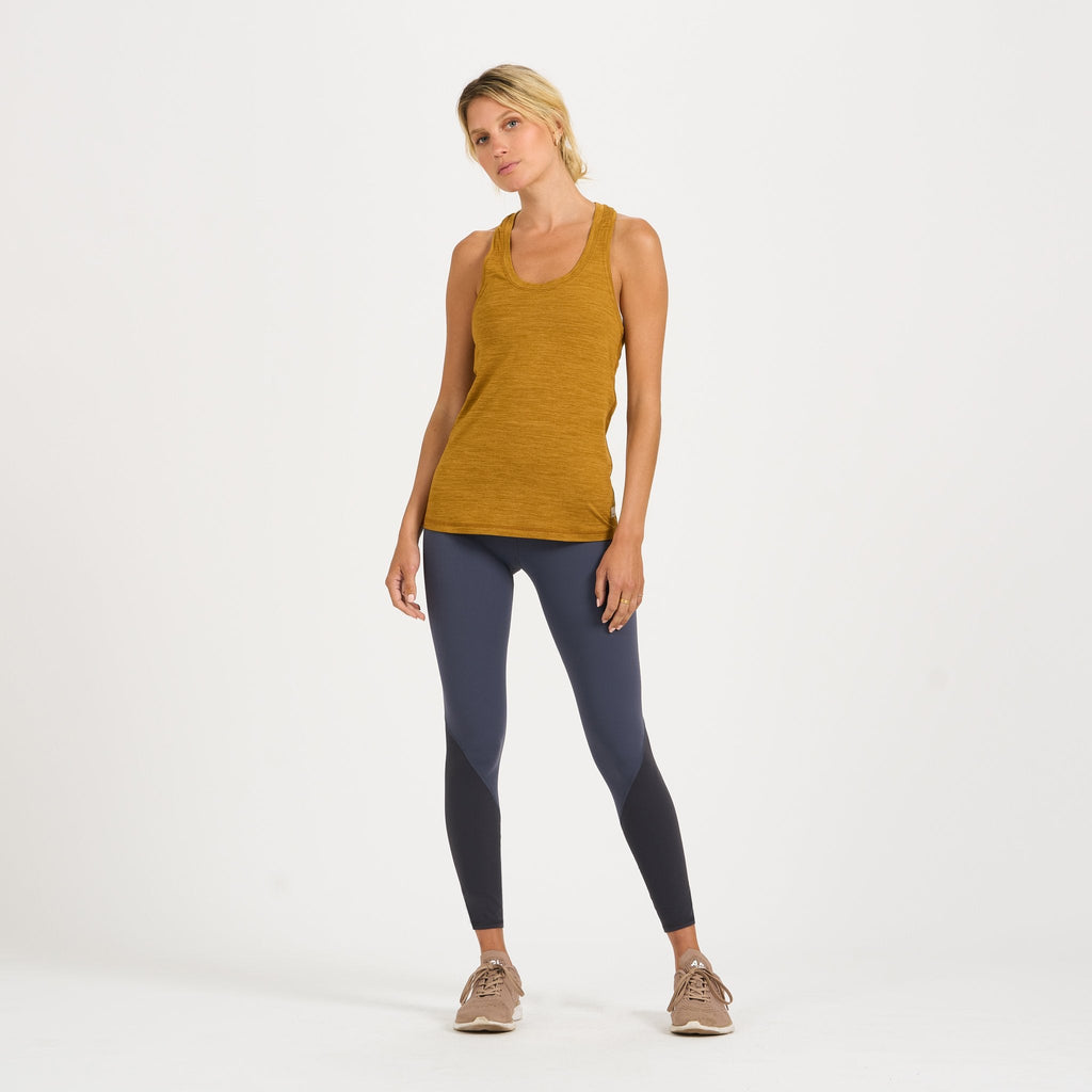 Lux Performance Tank | Dark Golden Heather