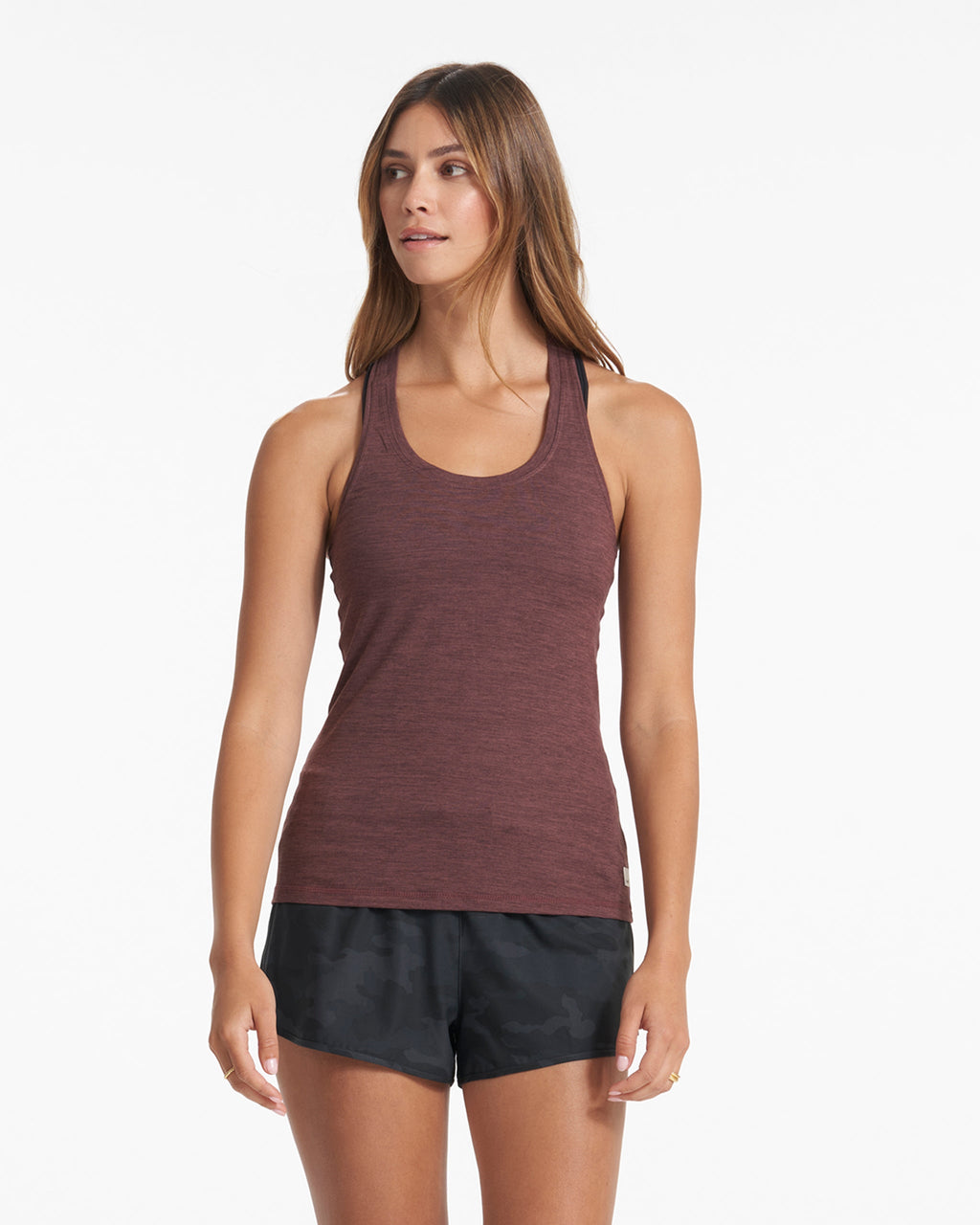 Lux Performance Tank | Chestnut Heather