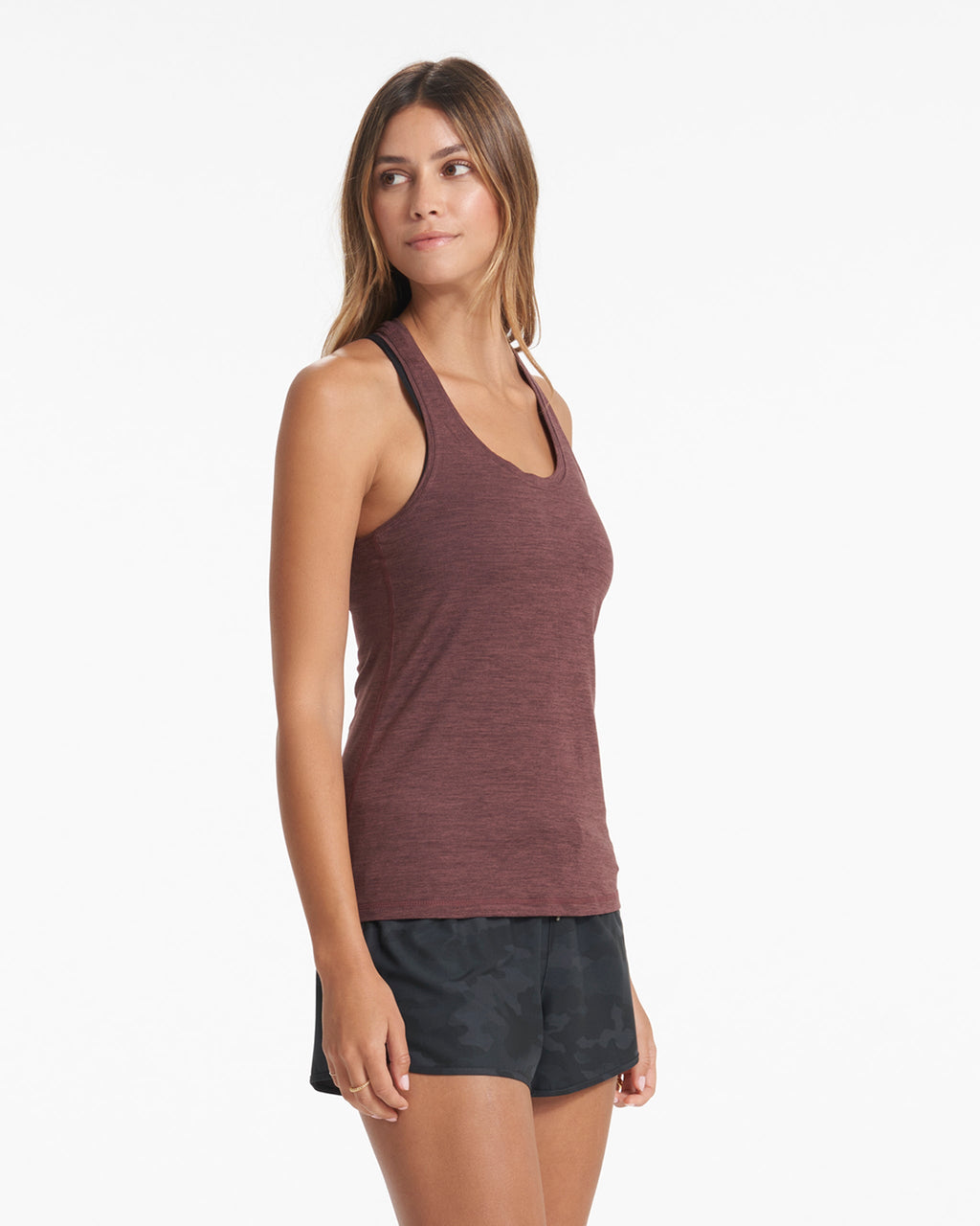 Lux Performance Tank | Chestnut Heather