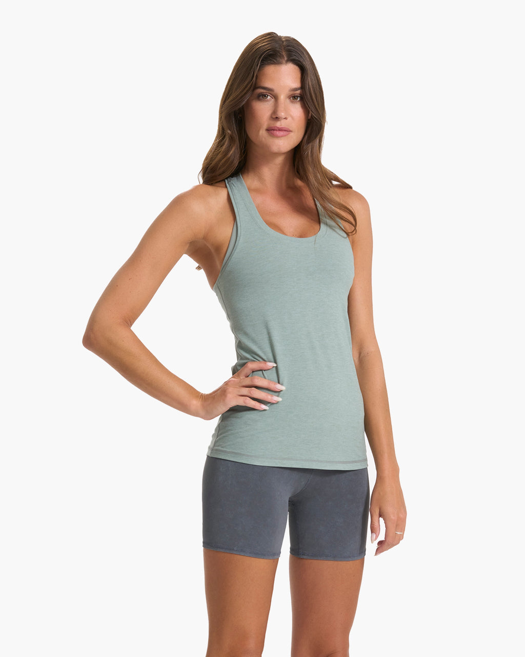 Lux Performance Tank | Neptune Heather