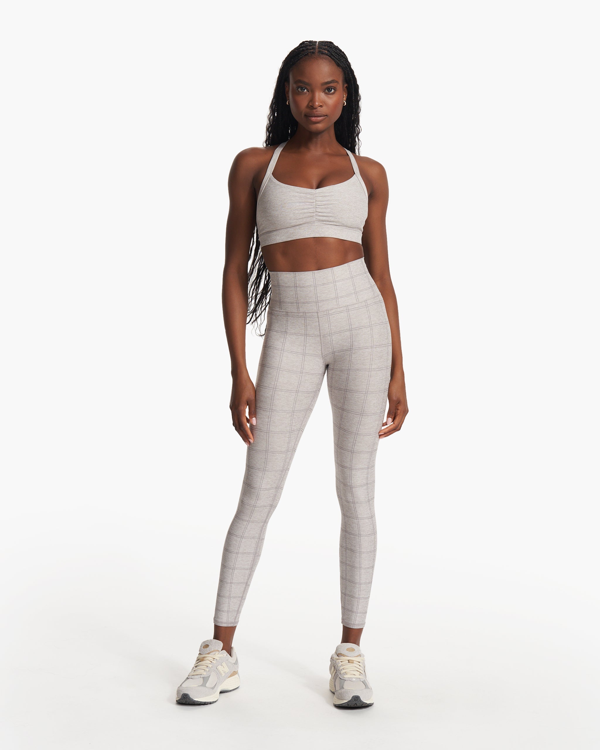 Elevation Ruched Bra | Clay Heather