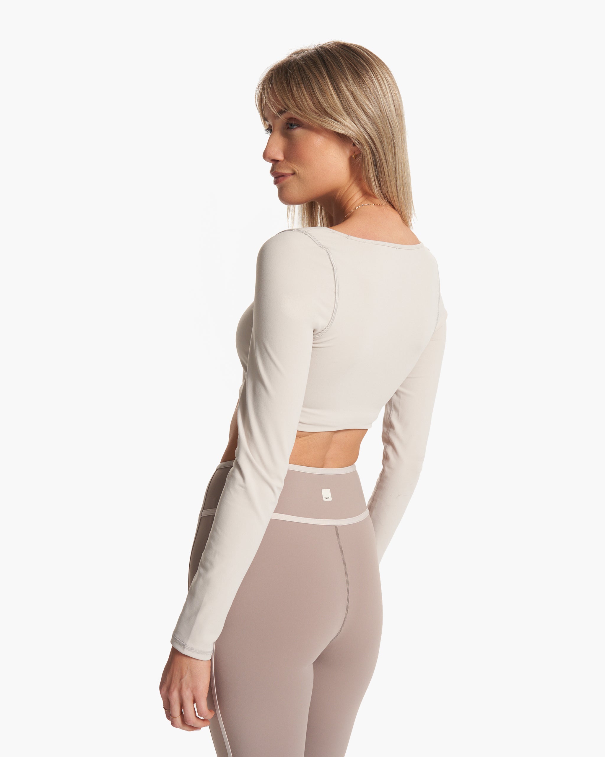 Long Sleeve Ruched Bra | Suede