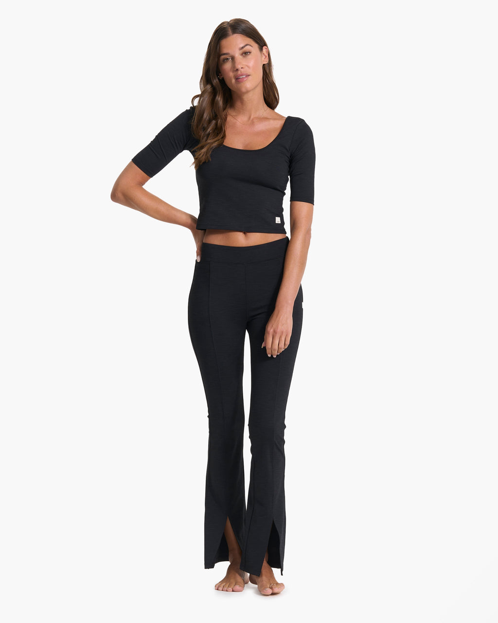 Lux Rib Avant Top | Black