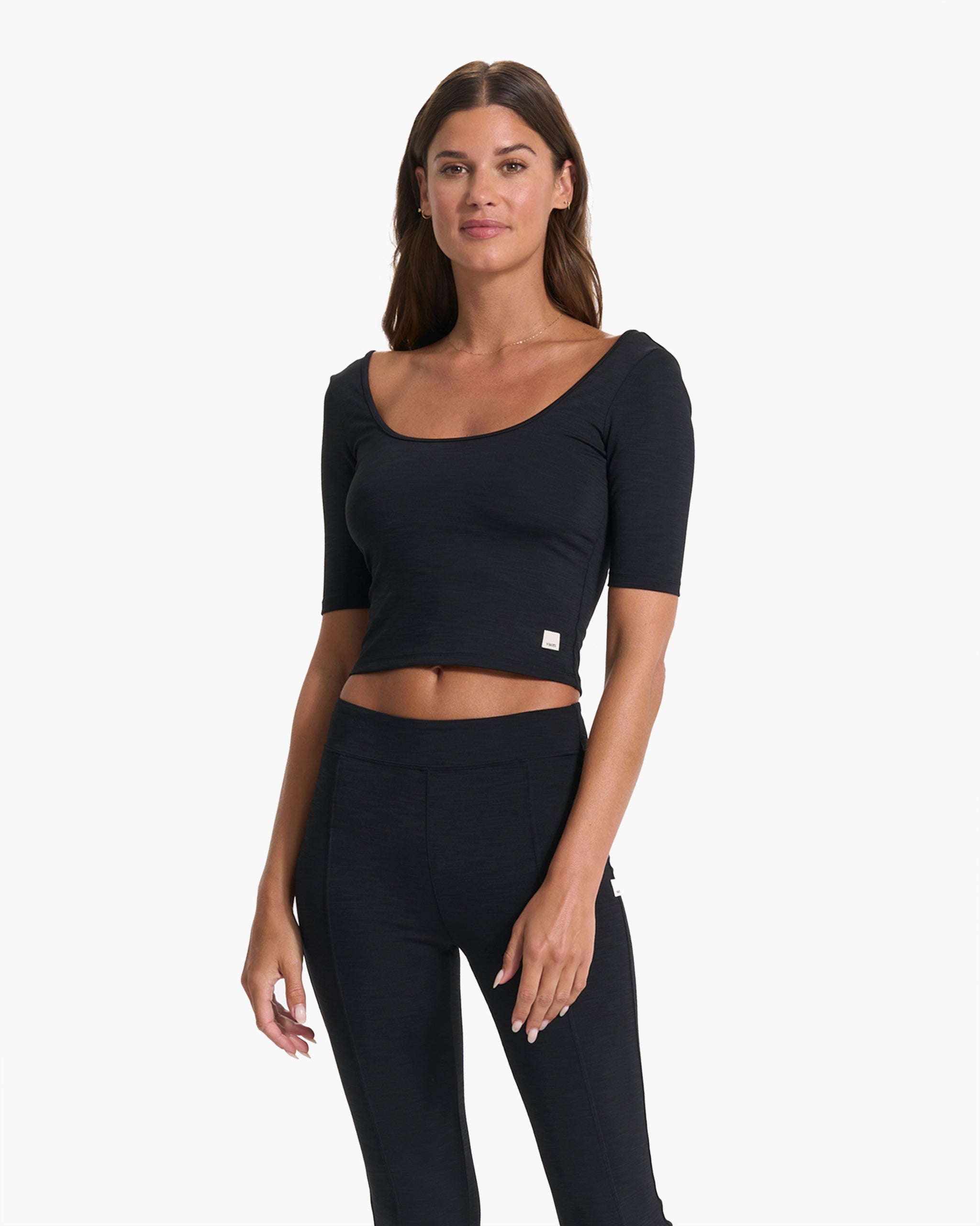 Lux Rib Avant Top | Black