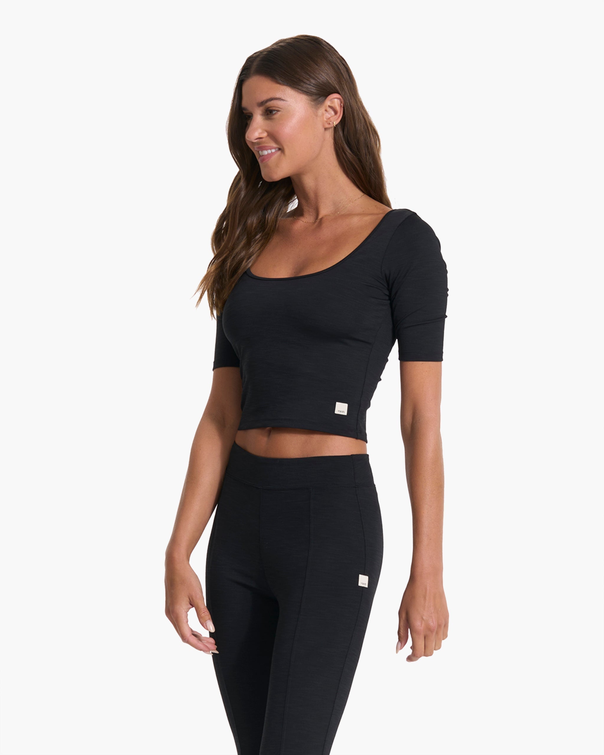 Lux Rib Avant Top | Black