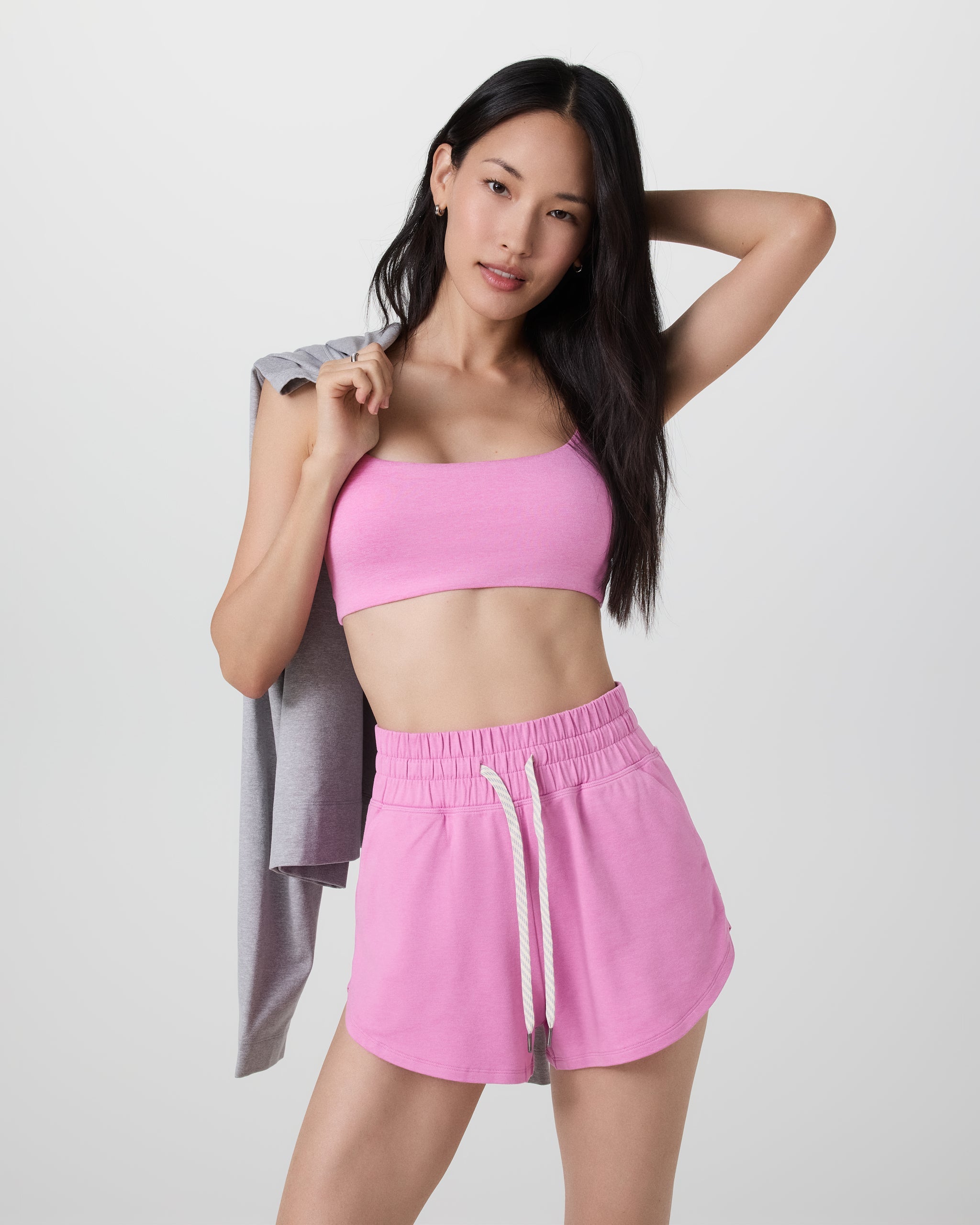 Halo Essential Bra | Azalea Pink Heather