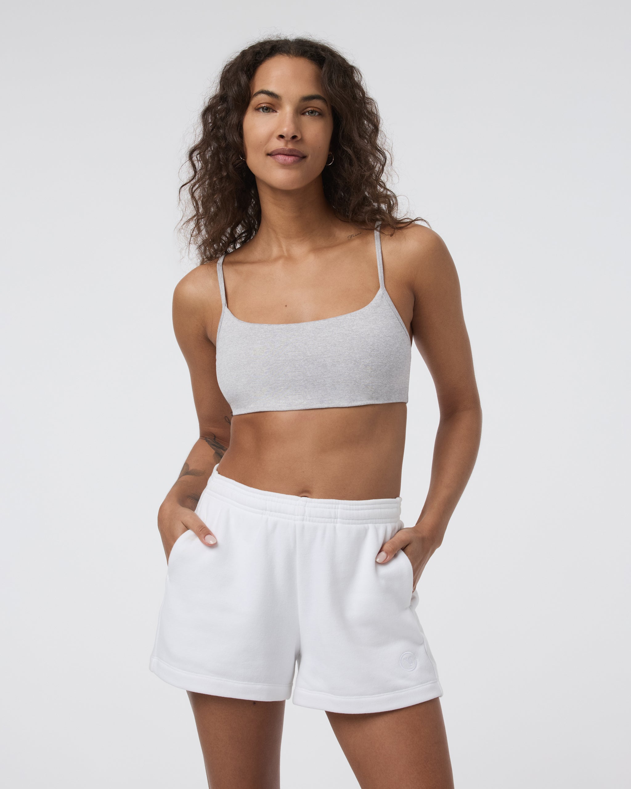 Halo Essential Bra | Pale Grey Heather